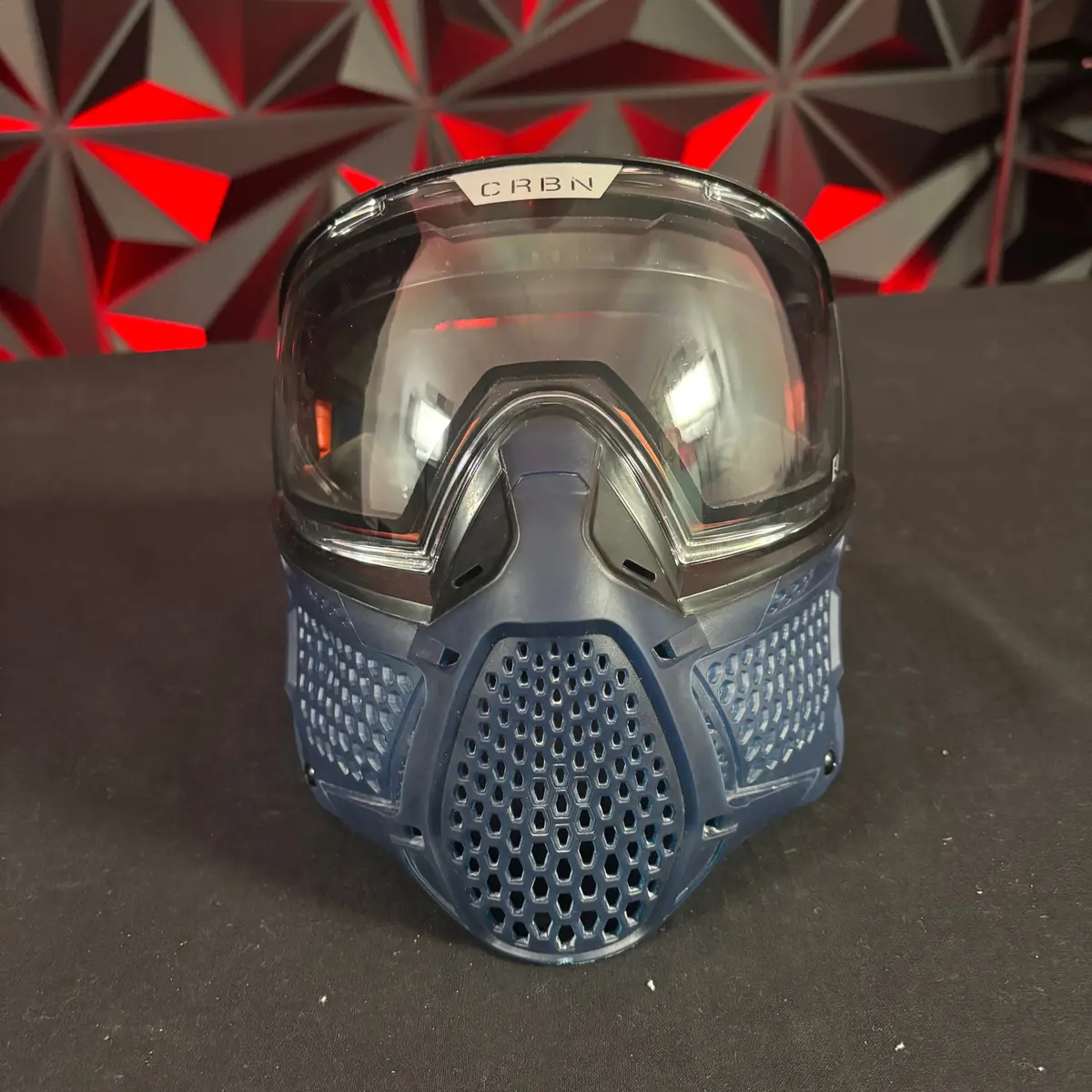 Used Carbon Zero Pro More Coverage Paintball Mask - Blue 1