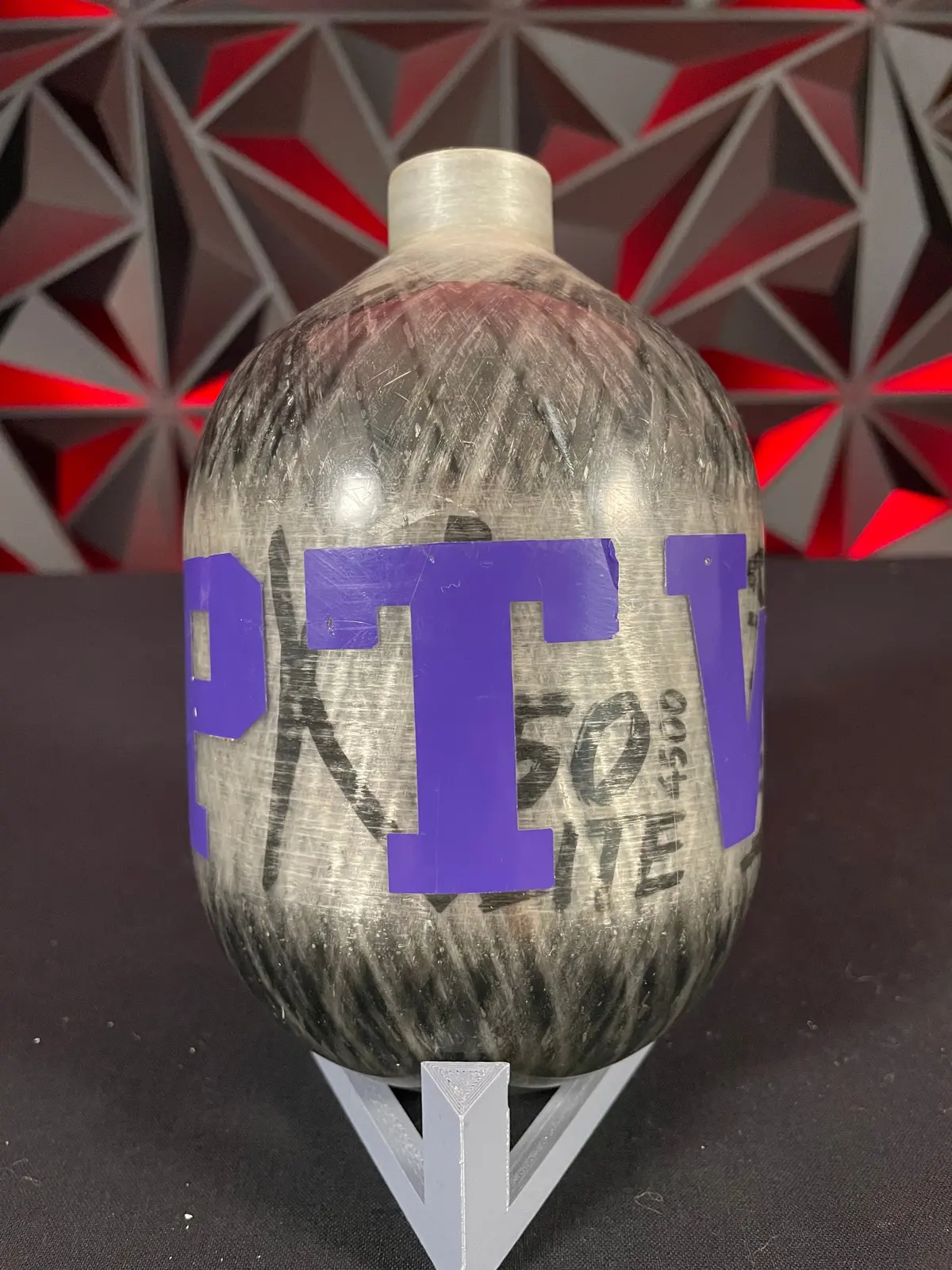 Used Ninja 50/4500 Lite  Paintball Tank - Translucent Grey *Bottle Only* 1