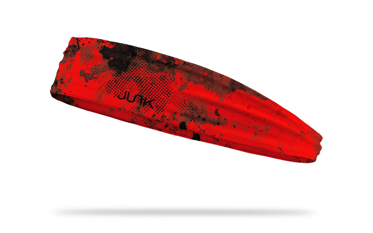 Red Grunge Infinity Headband 1