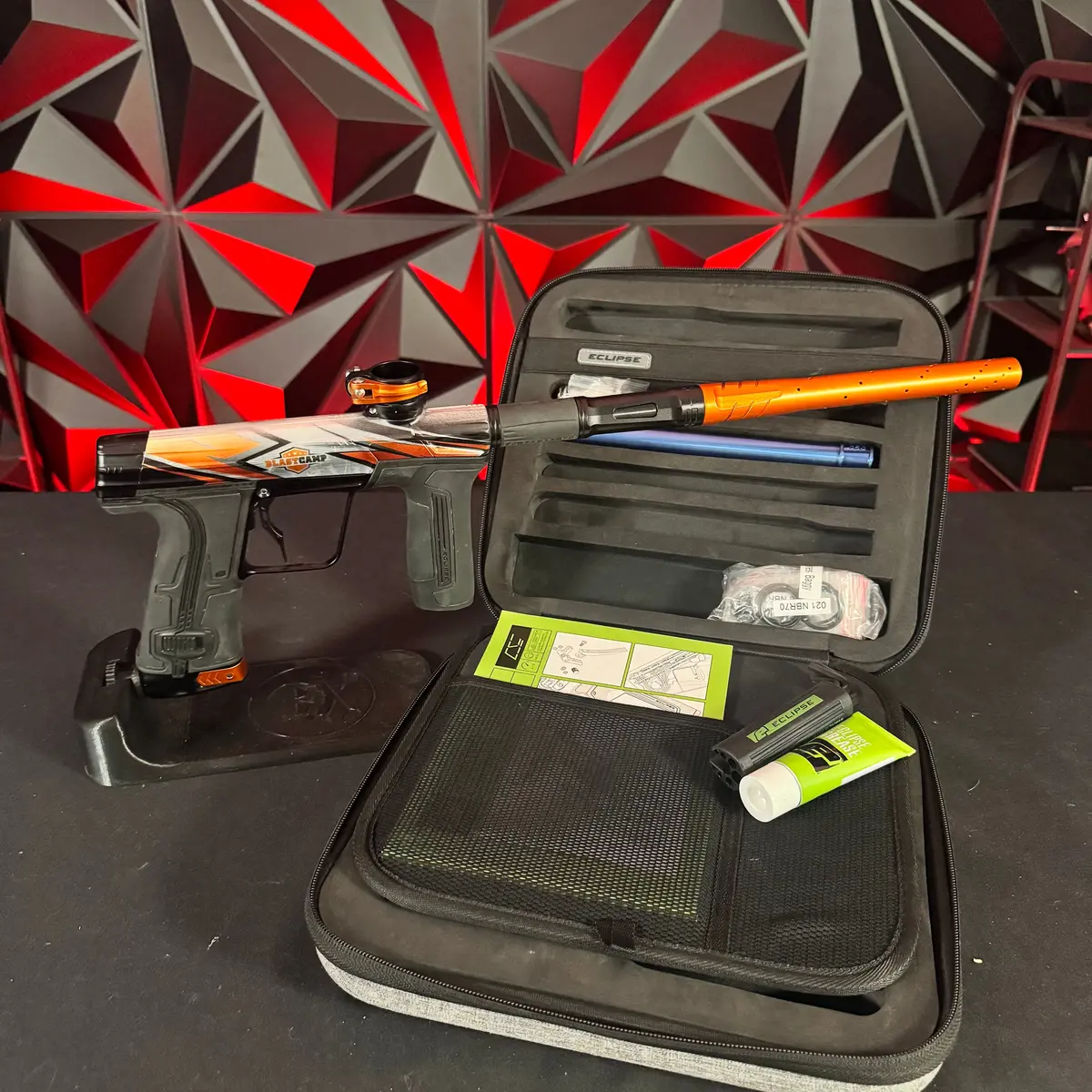 Used Planet Eclipse Cs3 Paintball Gun - Limited Edition Blastcamp W/ Orange Tip 1