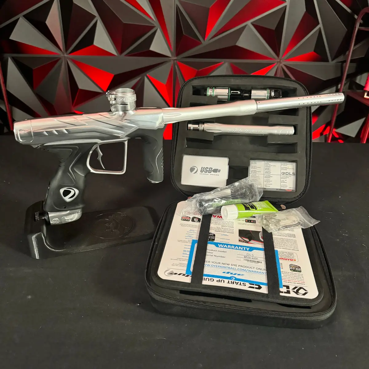 Used Dye Dls Paintball Gun - White Water W/Upgraded V2 Bolt 1