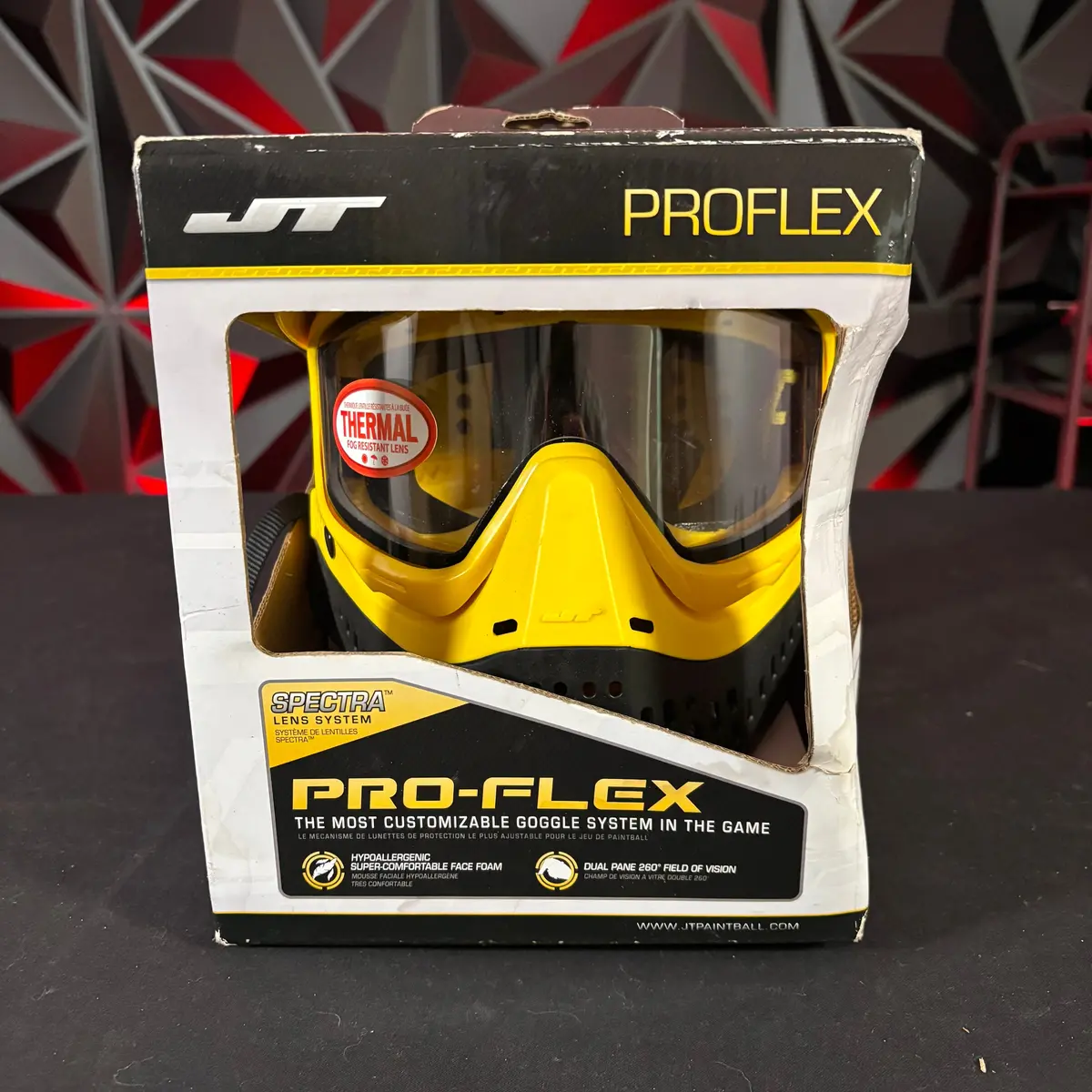 Used Jt Proflex Paintball Mask - Yellow/Black Referee Edition 1