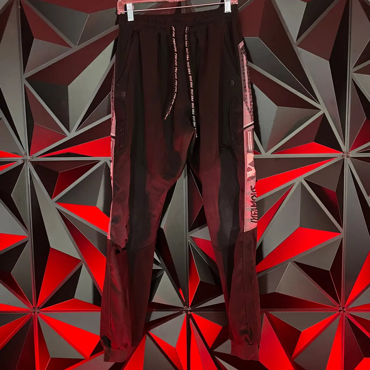 Used Infamous Pro Dna Sicario Jogger Paintball Pants - Large - Black/Grey/White 1