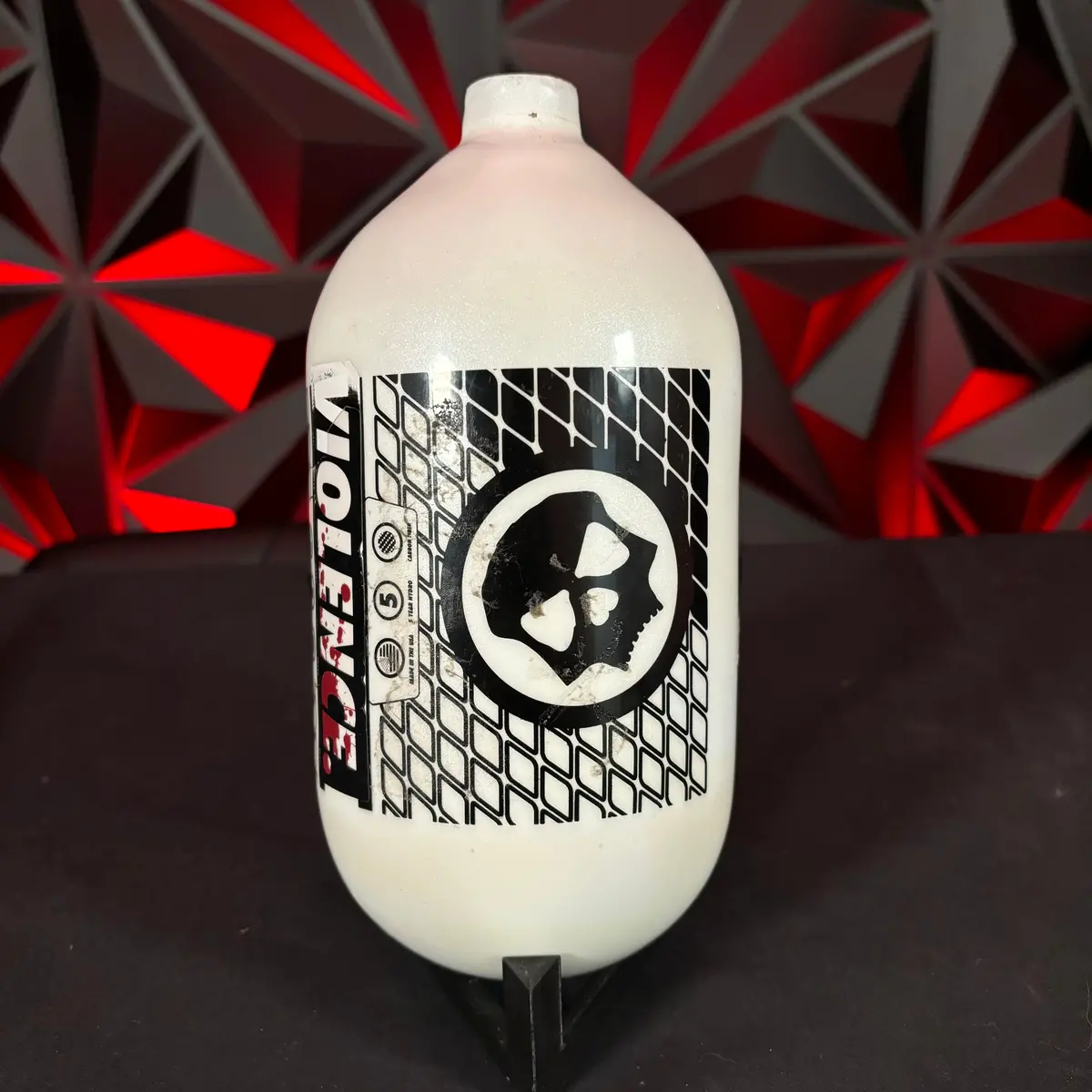 Used Infamous Hyperlight 68/4500 Paintball Tank - White/Black **Bottle Only** 1