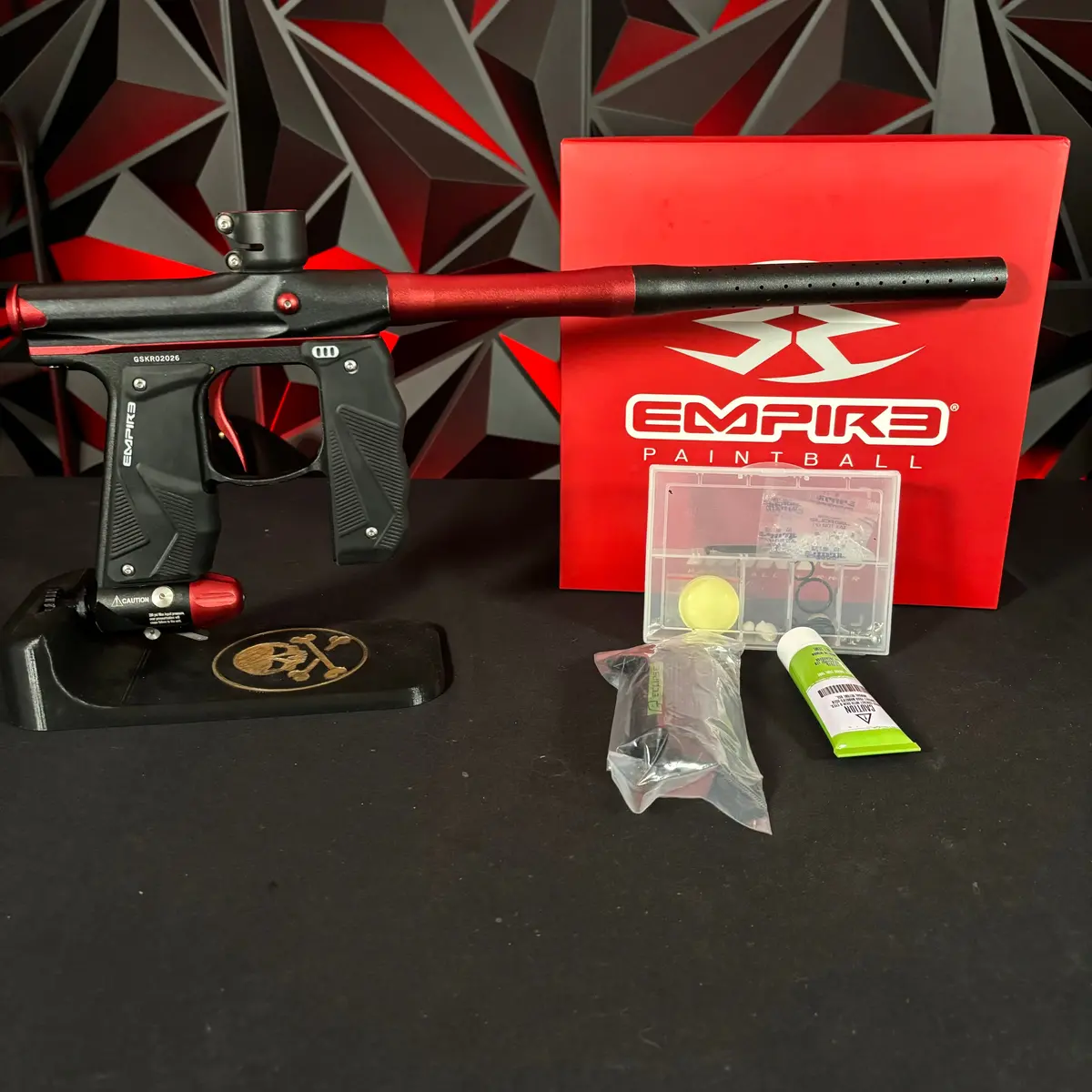 Used Empire Mini Gs Paintball Gun- Black / Red 1