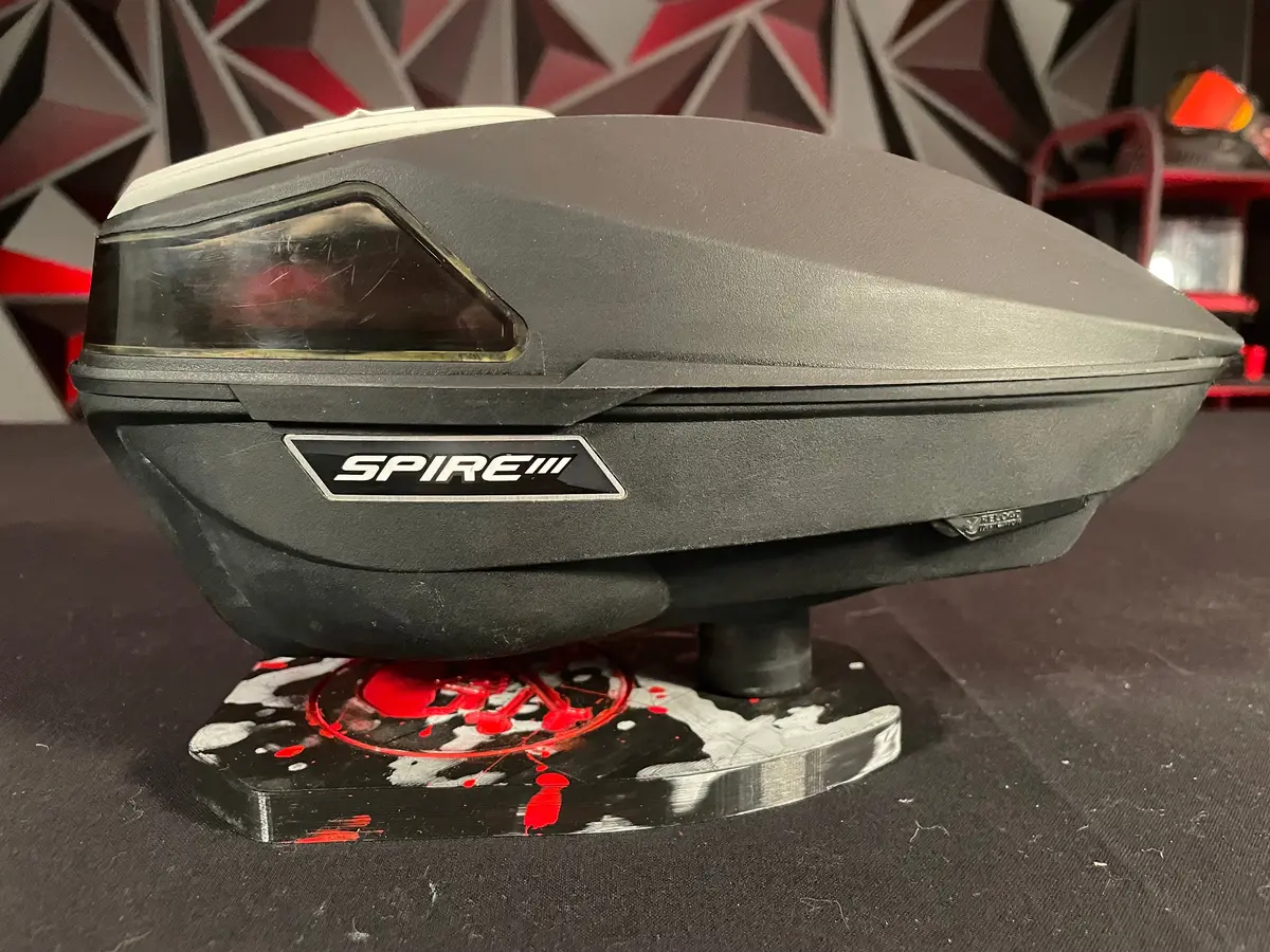 Used Virtue Spire 3 Paintball Loader - Black W/ Sf-R Speedfeed 1