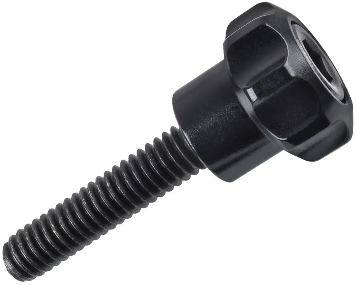 Exalt Feedneck Thumbscrew - Fits Dsr+- Polished Black 1