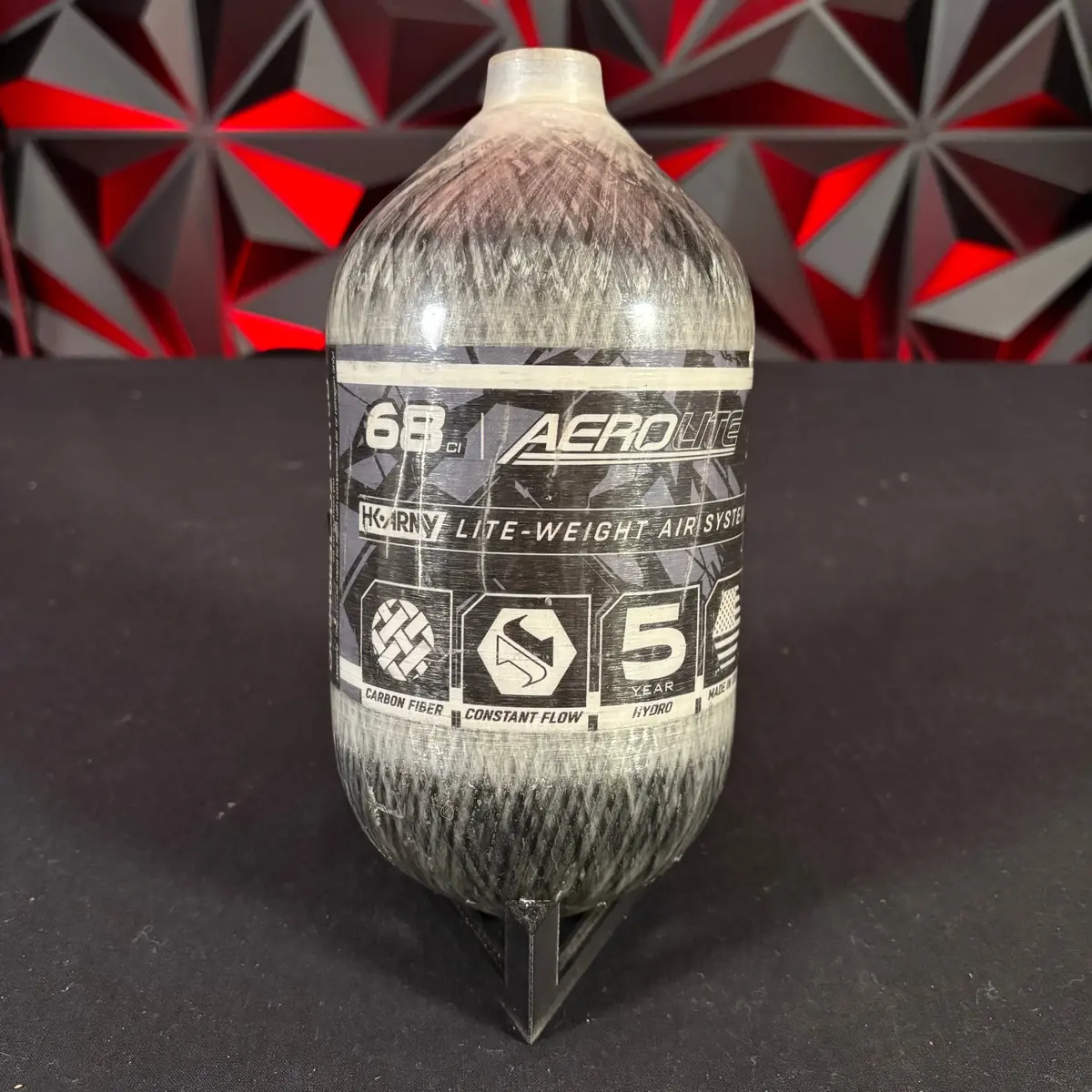 Used Hk Army "Aero Lite" 68/4500 Paintball Tank - Translucent **Bottle Only** 1