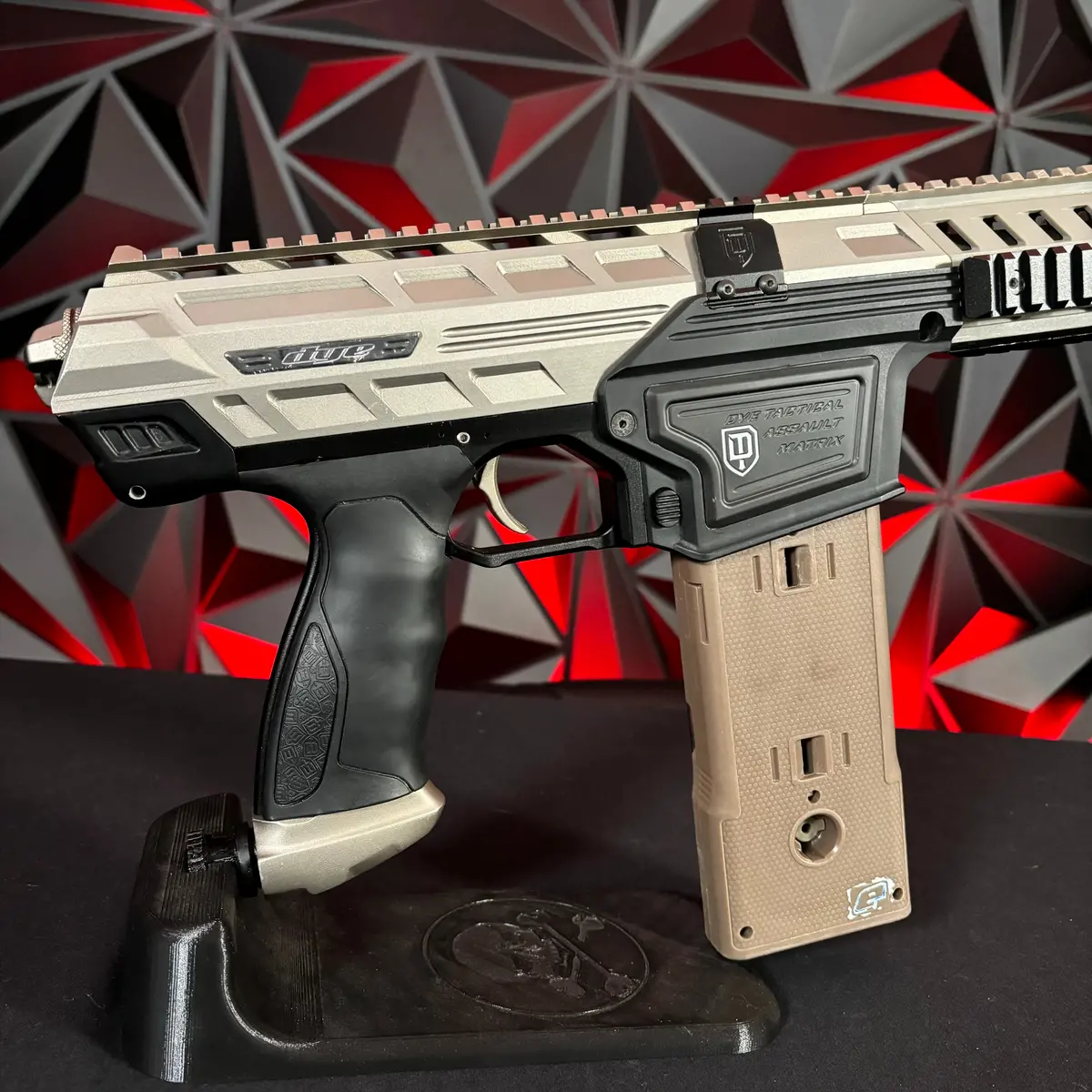 Used Dye Dam Paintball Marker- Tan/Black 1