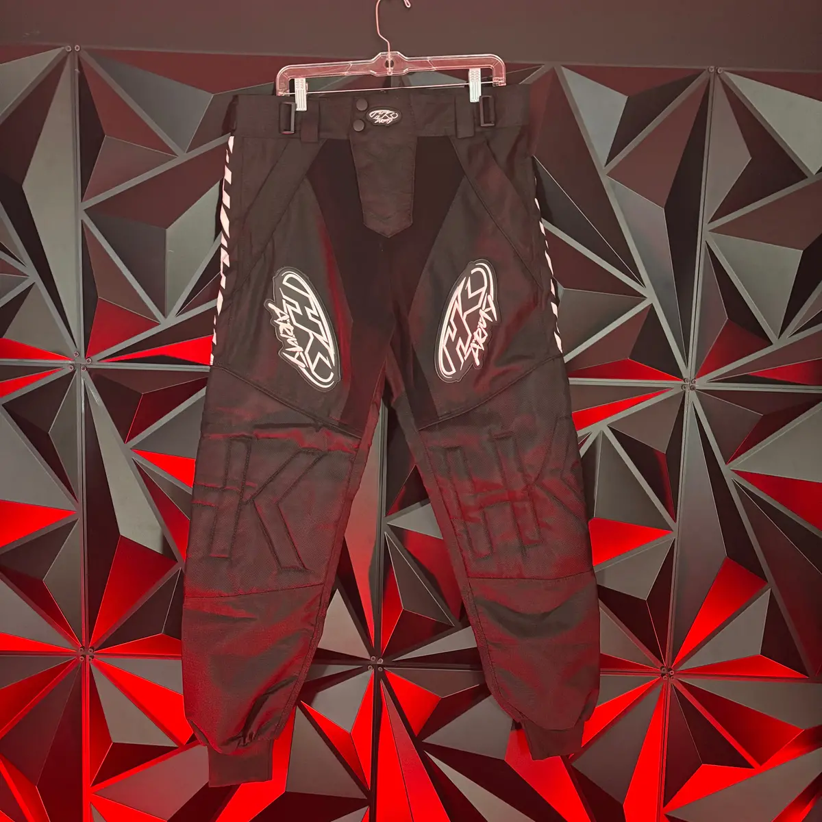 Used Hk Army Hstl Retro Fit Pants - Black/ White - Large 1