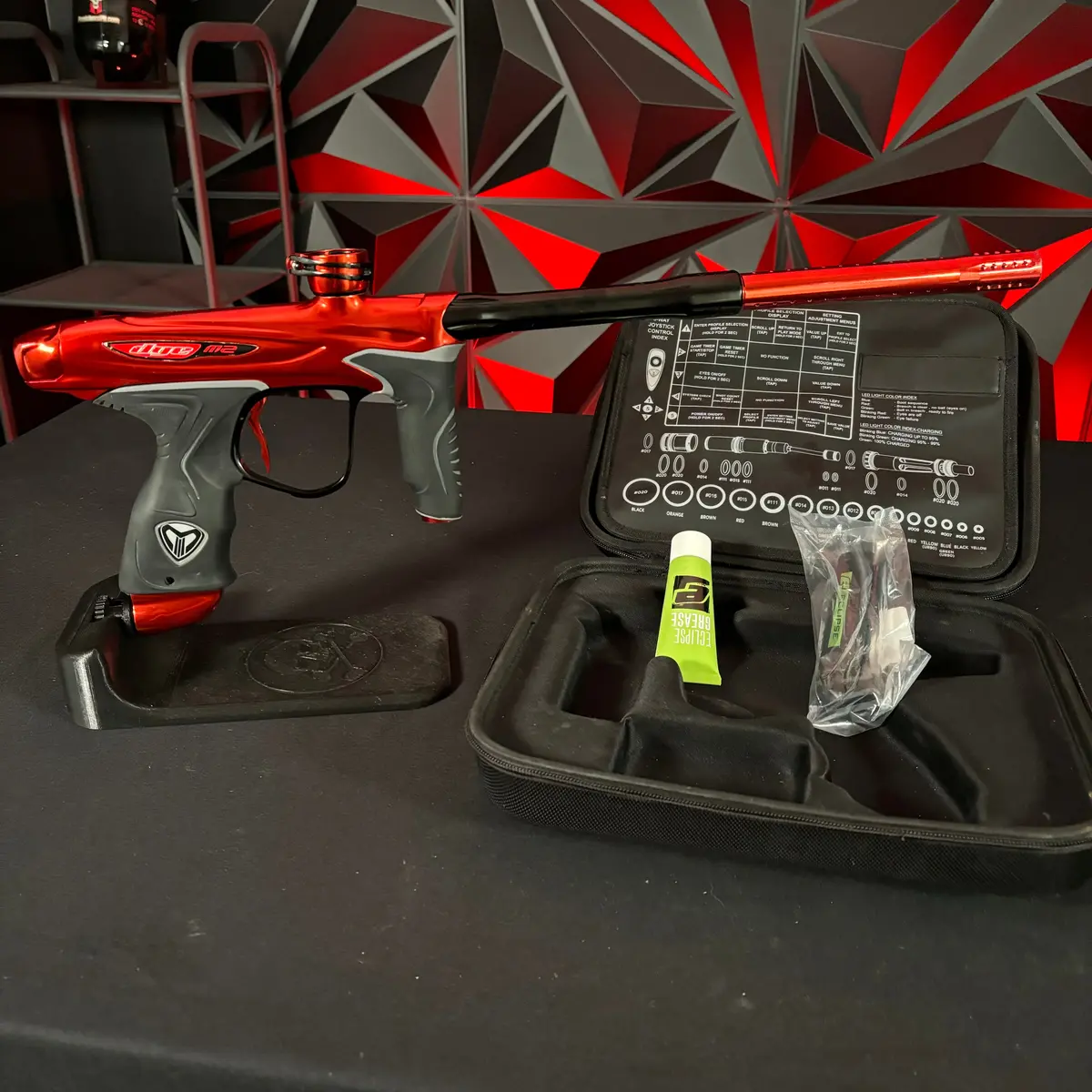 Used Dye M2 Paintball Gun -  Polished Red 1
