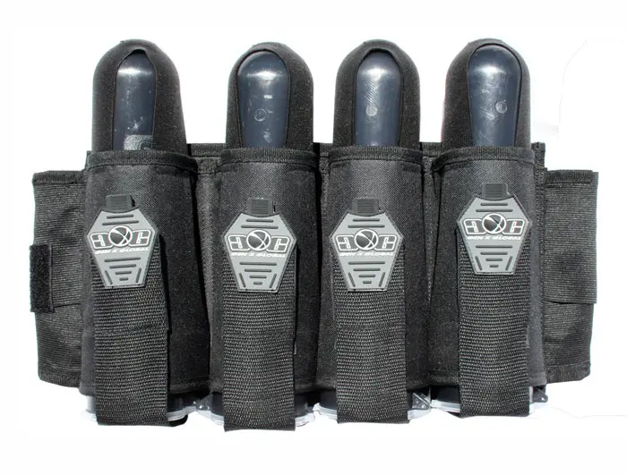 Gen X Global 4 Pod Vertical Paintball Harness - Black 1