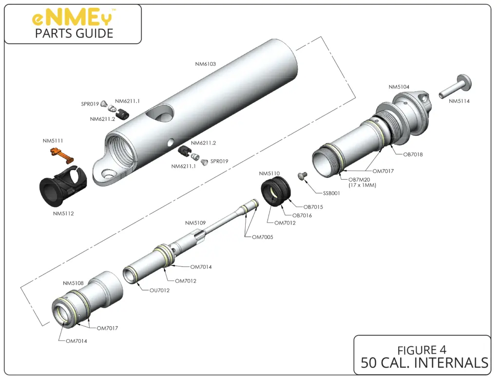 Gog Enmey .50 Cal Internals Complete Replacement Part List. Pick The Part You Need! 1