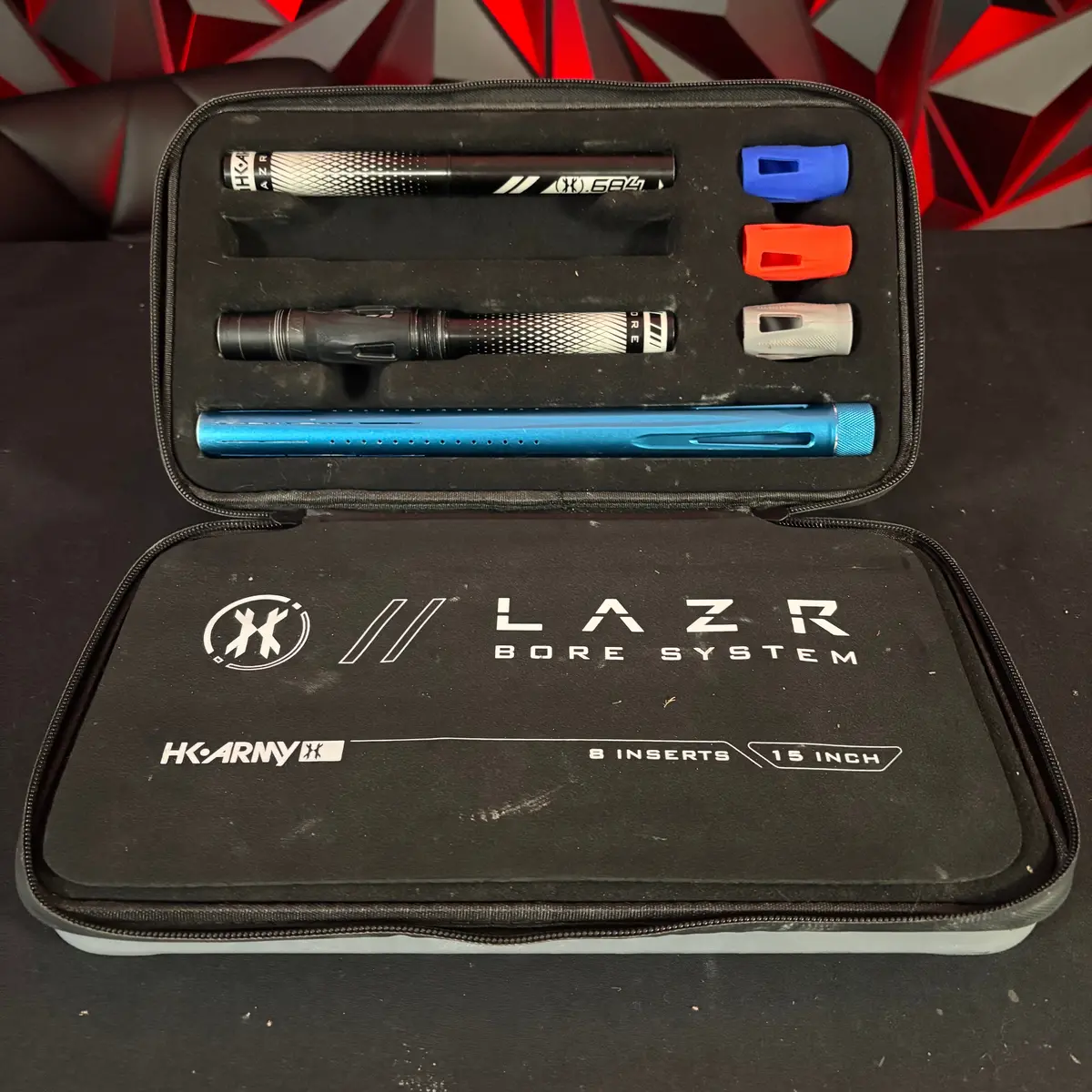 Used Hk Army Lazr Barrel Kit - Dust Black Back W/ Dust Blue Tip - Ac Thread 1