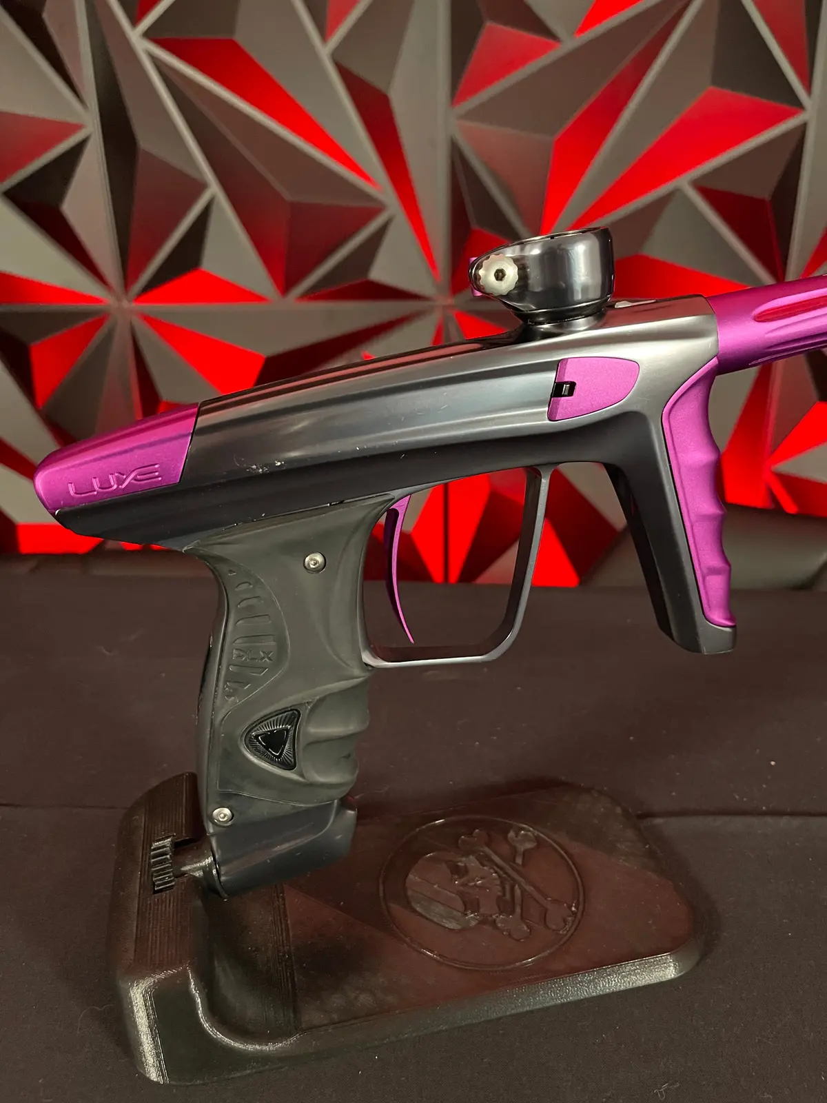 Used Dlx Luxe X Paintball Gun - Pewter / Purple 1