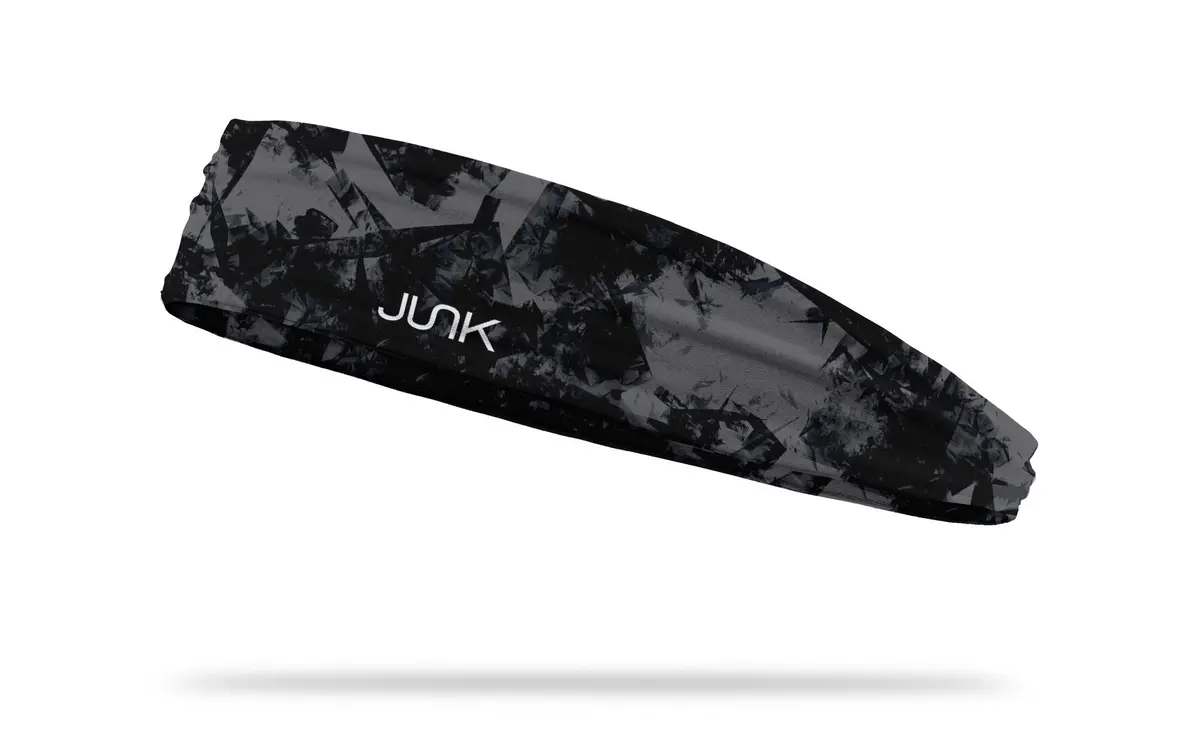 Gridiron Black Gray Infinity Headband 1