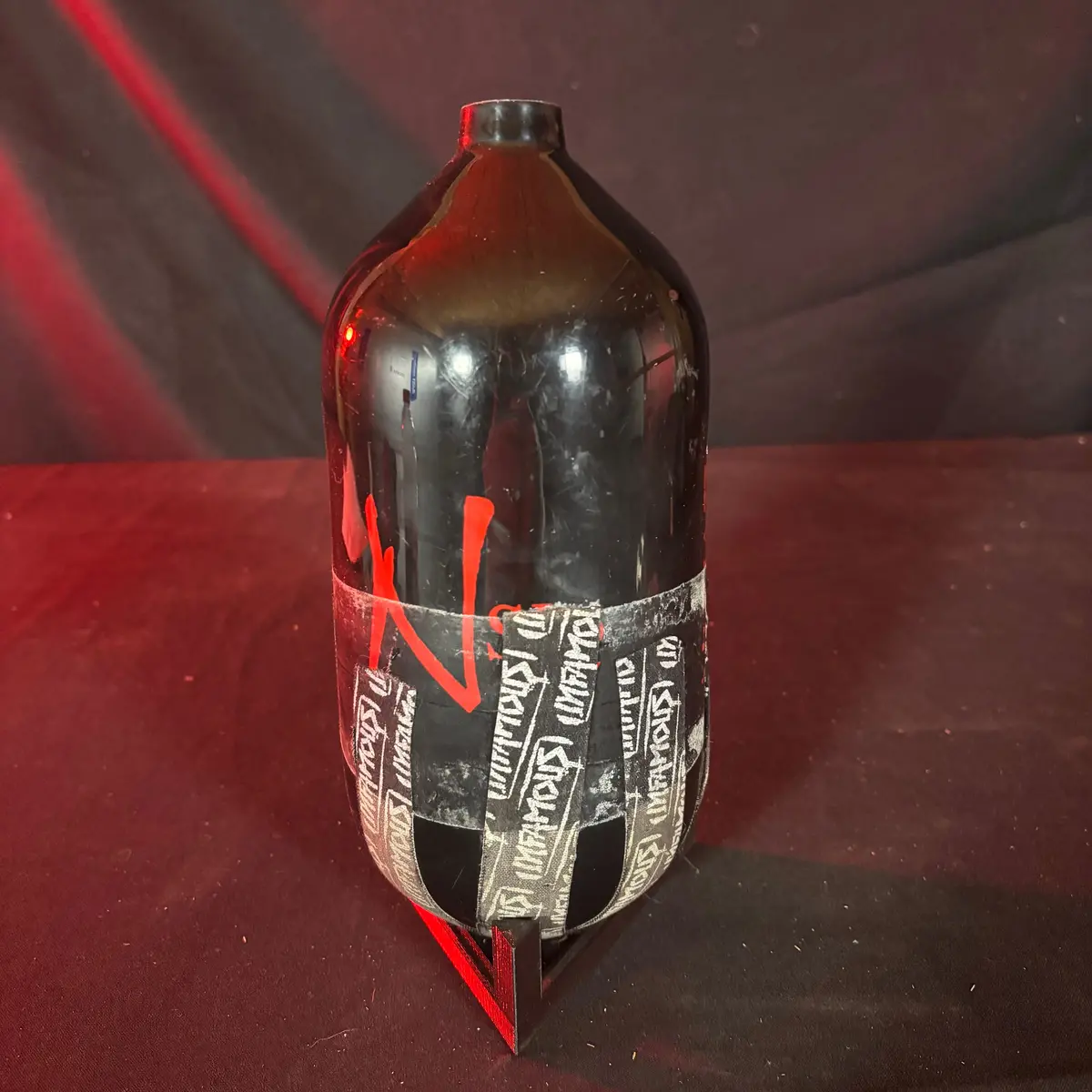 Used Ninja Sl2 77/4500 Paintball Tank  - Black/Red 1
