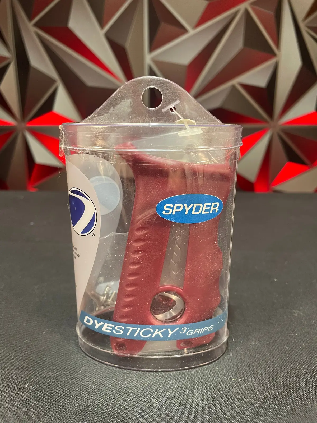Used Dye Paintball E-Sticky 3 Grip For Kingman Spyder Electric Esp Frames - Red 1