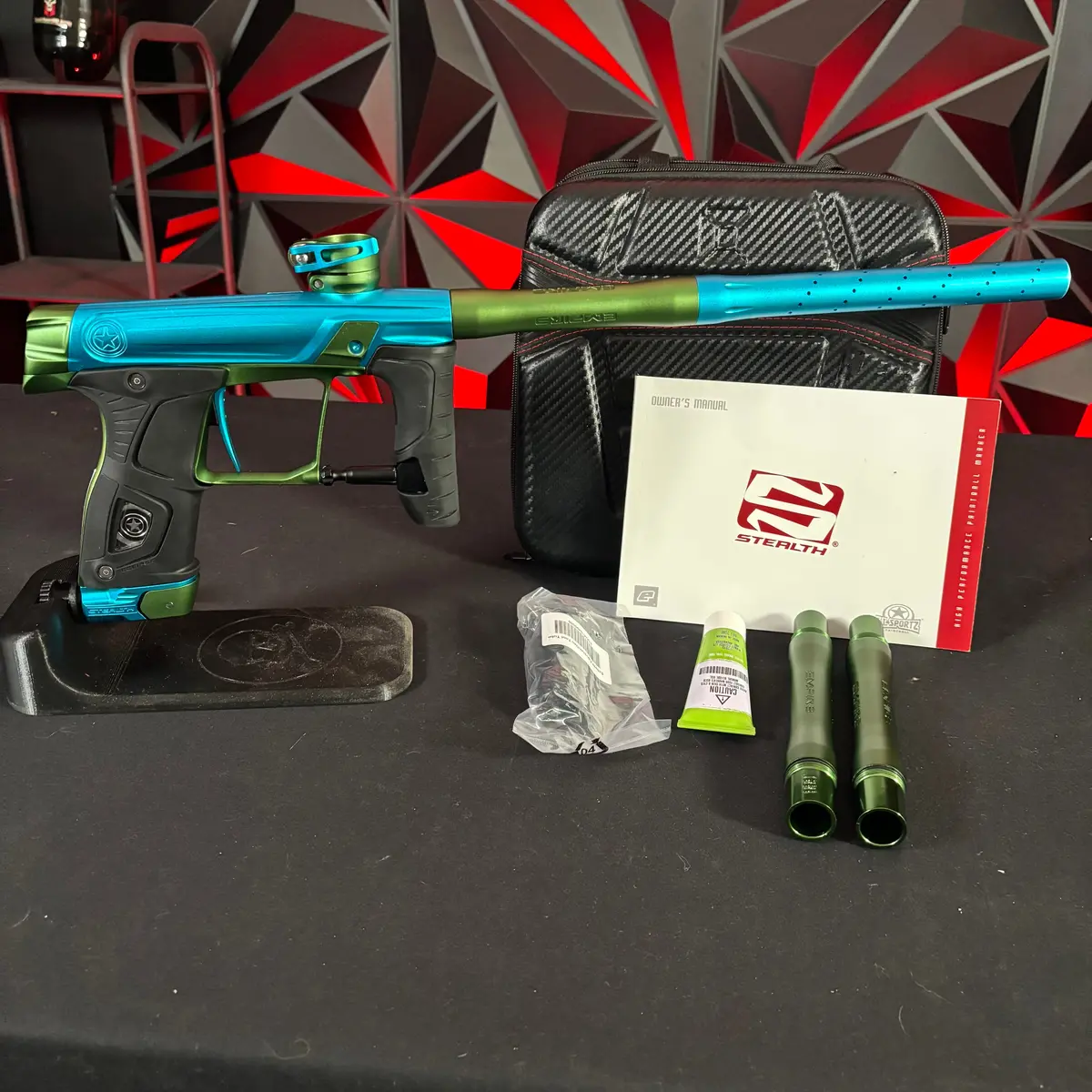 Used Gi Sportz/Planet Eclipse Stealth Paintball Marker - Teal/Green 1