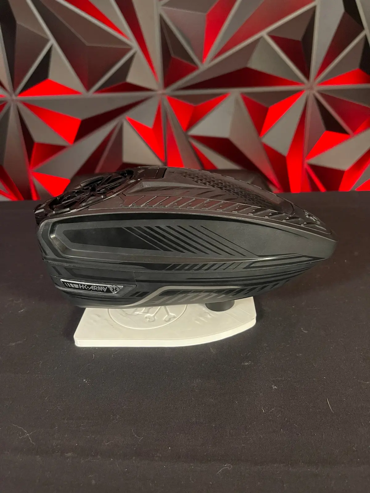 Used Hk Army Tfx3 Paintball Loader - Black/Black With Speedfeed 1