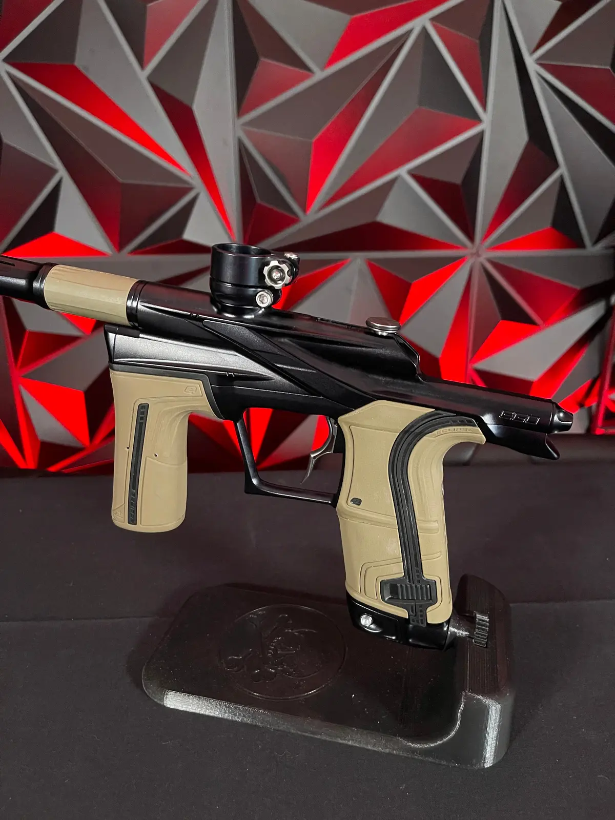 Used Planet Eclipse Lv2 Paintball Gun - Midnight W/ Infamous Deuce Trigger & 1 S63 Inserts 2