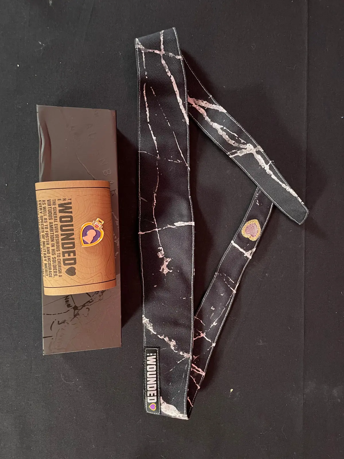 Used Sacrifice Series Purple Heart Paintball Headband - "The Wounded" #4 Of 100 1