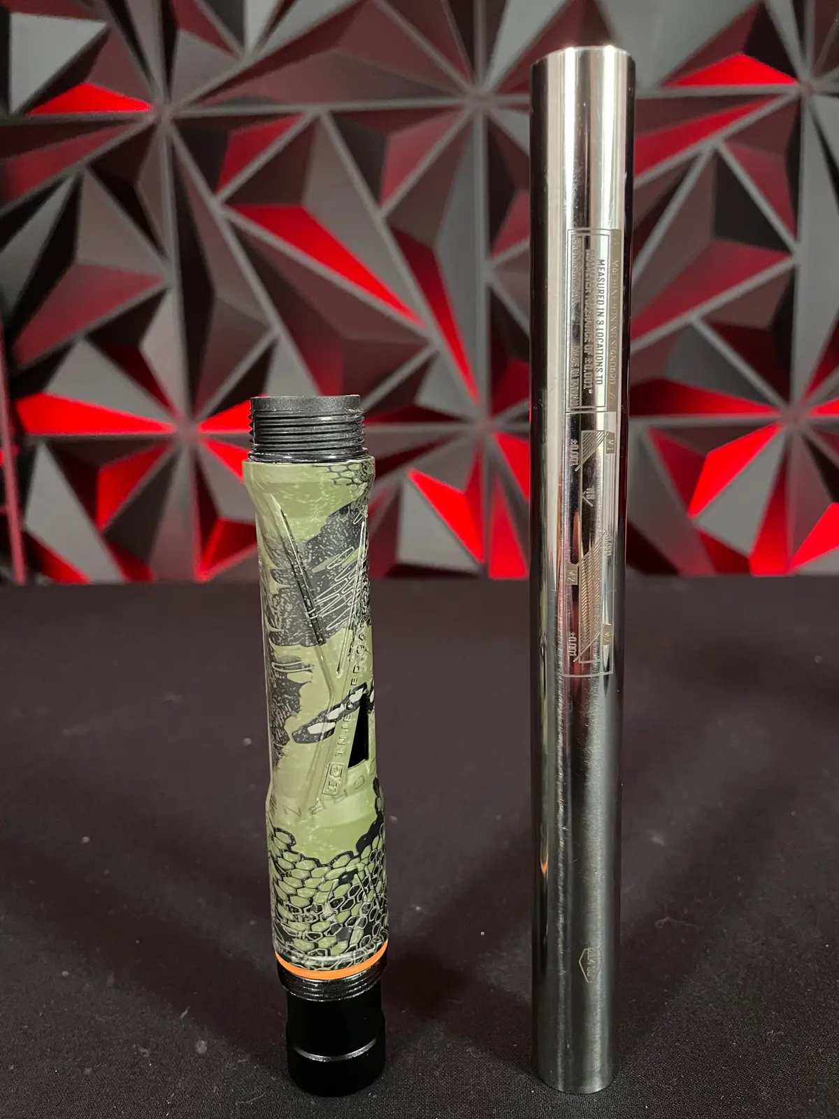 Used Carbon Paintball Barrel Back - Ss8" - Camo W/0.689 Ss Insert 1