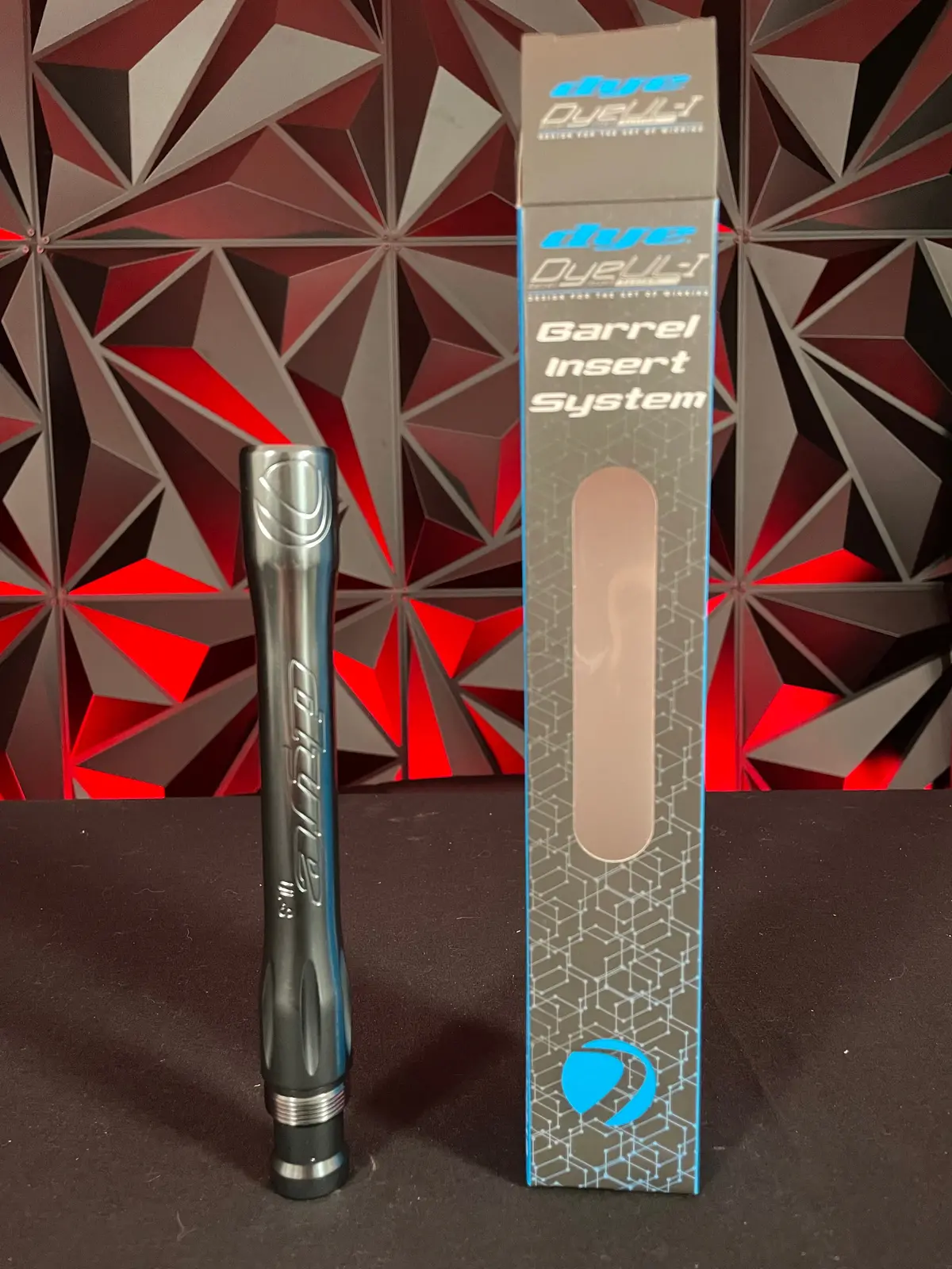 Used Dye Ul-S Paintball Barrel Back - Polished Pewter 1