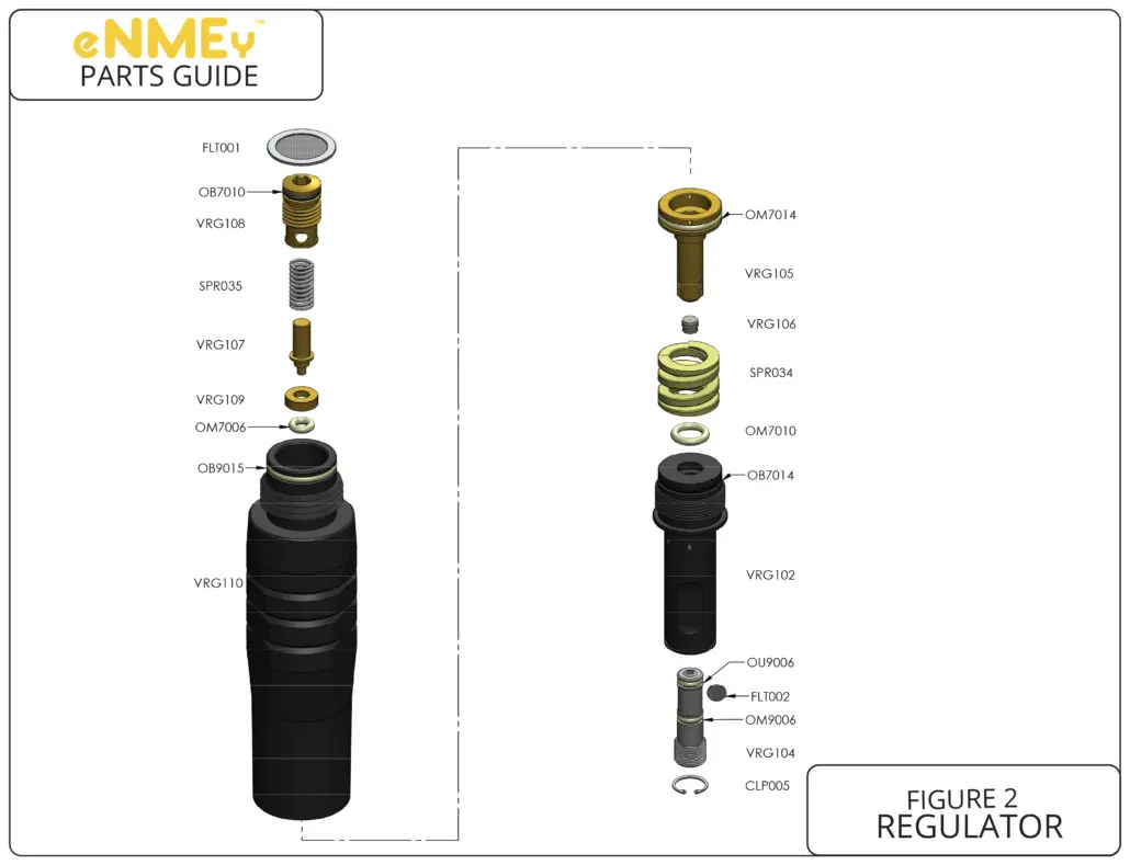 Gog Enmey Regulator Complete Replacement Part List. Pick The Part You Need! 1