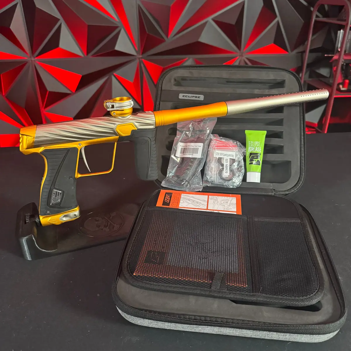 Used Planet Eclipse/Hk Army Orbit Gtek 180R Paintball Gun - Canary (Grey/Gold) 1