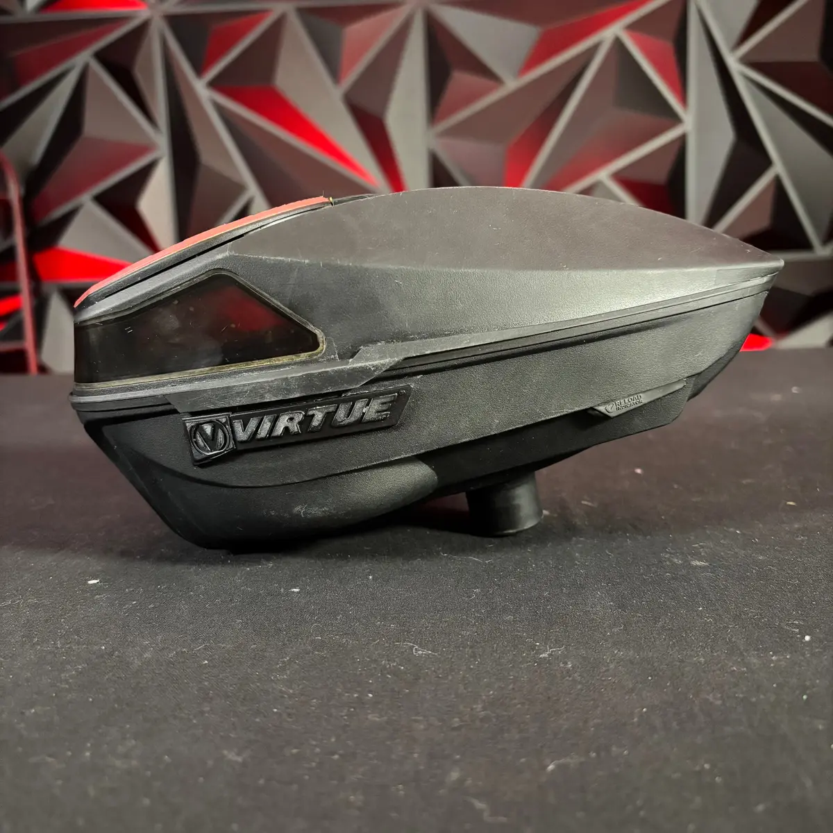 Used Virtue Spire Iv Paintball Loader - Black W/Ntr Speedfeed 1