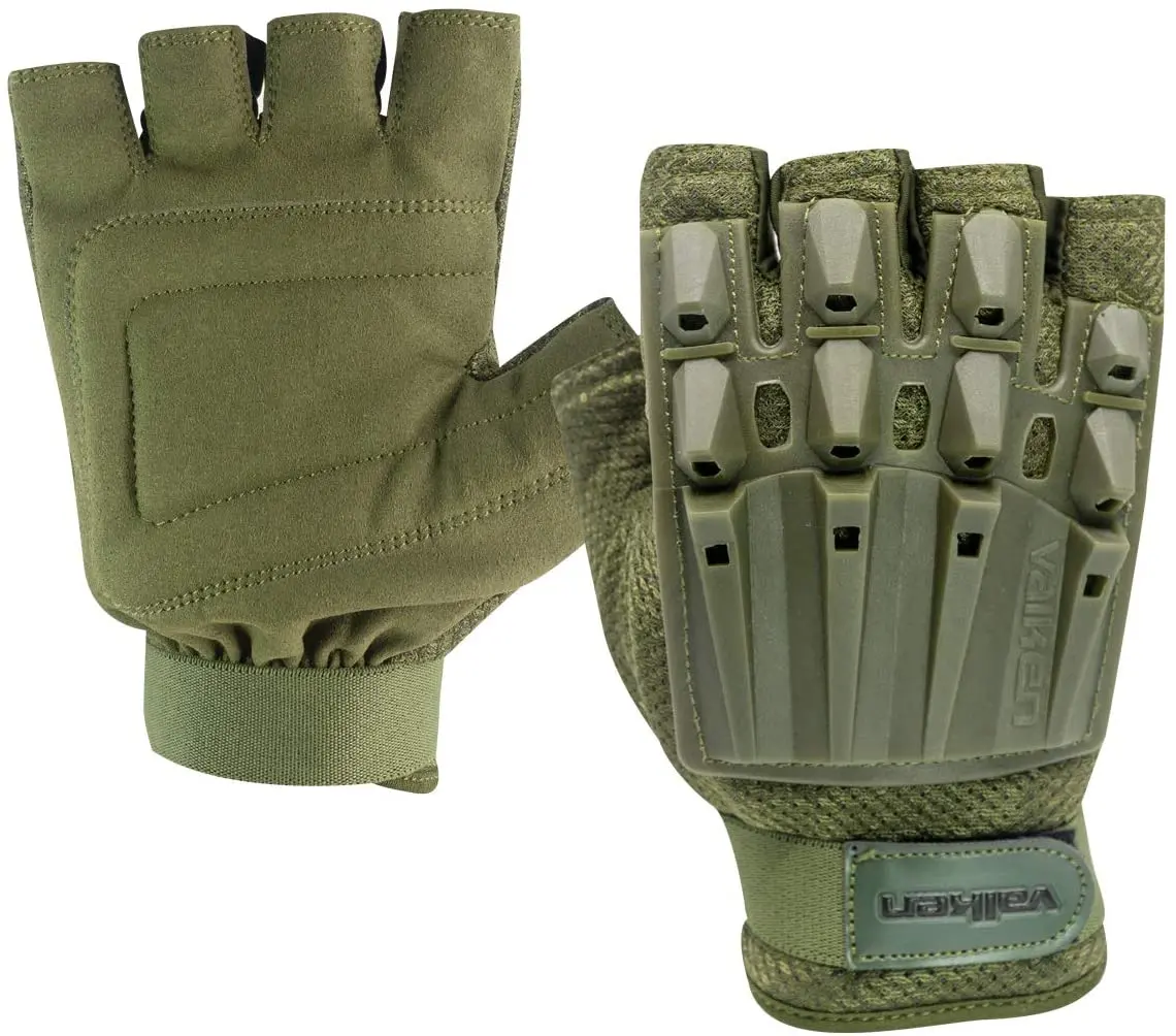 Valken Alpha Half-Finger Gloves - Olive - Xs/S 1