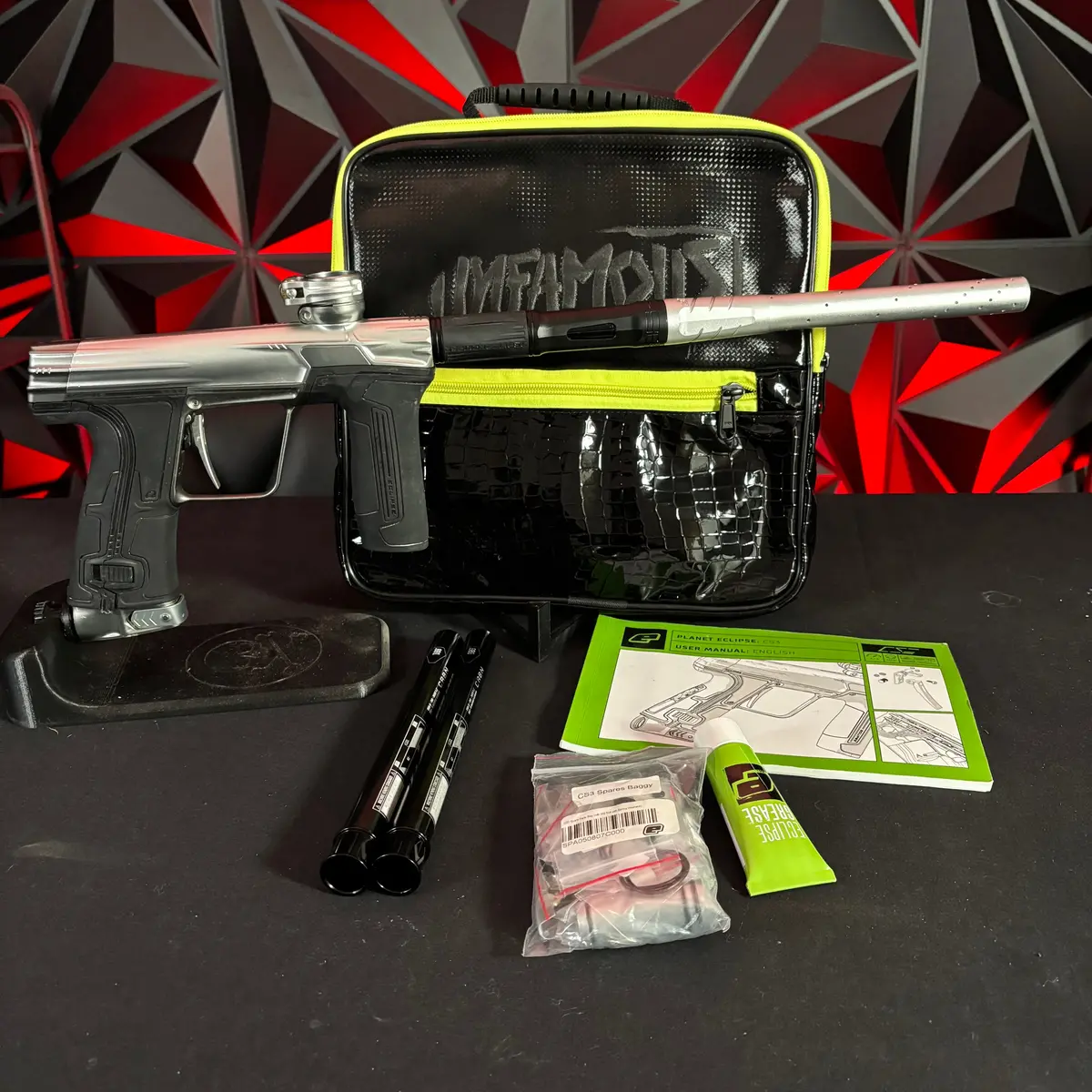 Used Planet Eclipse Cs3 Paintball Gun - Light Grey/ Dark Grey 1