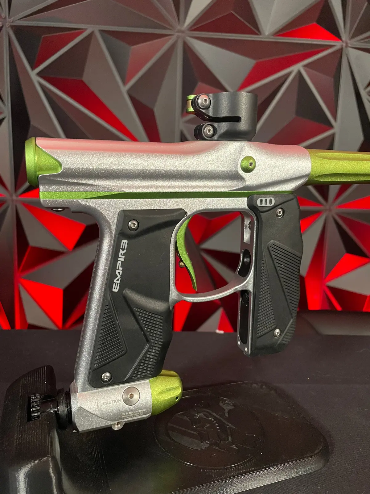 Used Empire Mini Gs Paintball Marker - Silver/Green 1