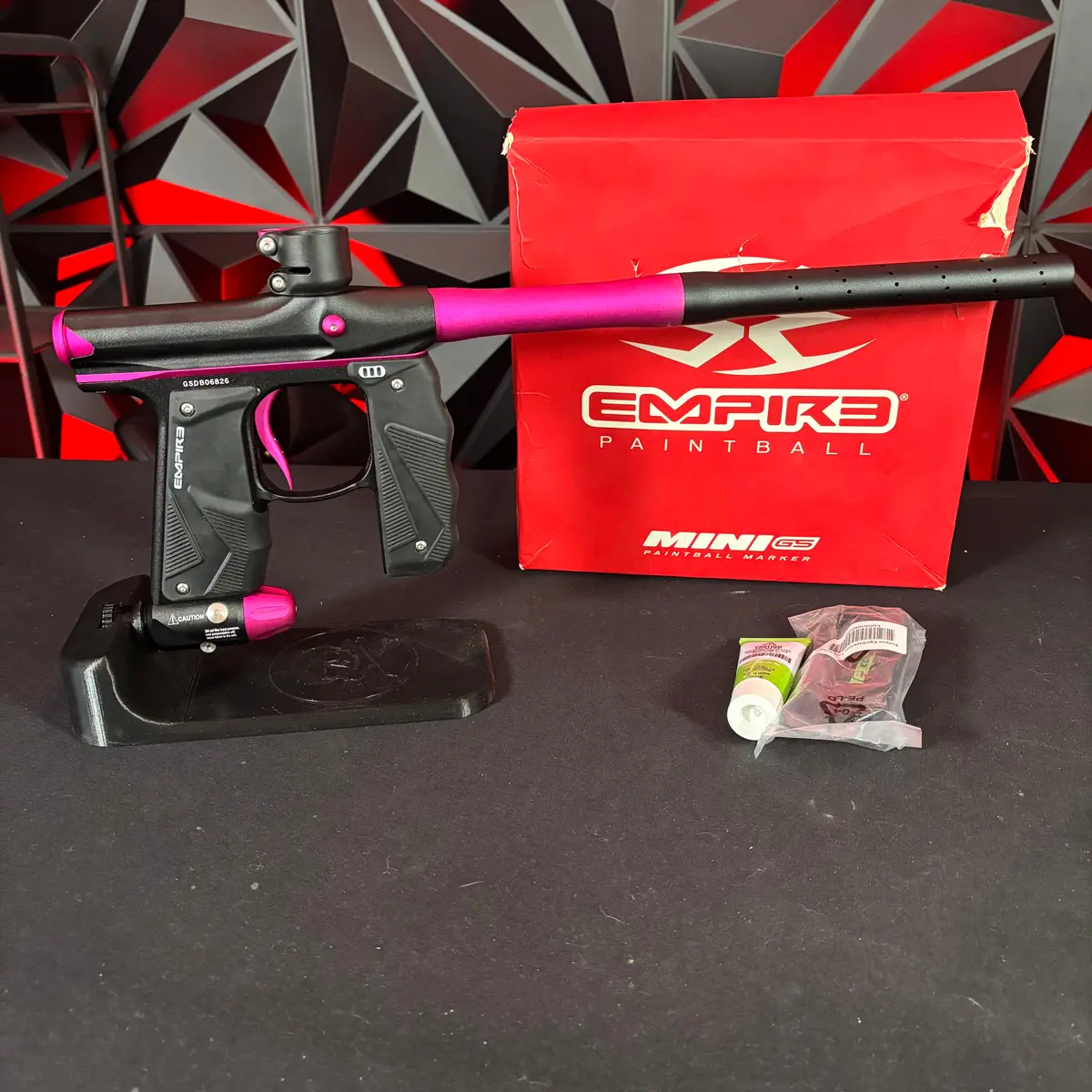 Used Empire Mini Gs Paintball Gun - Dust Black/ Dust Purple 1