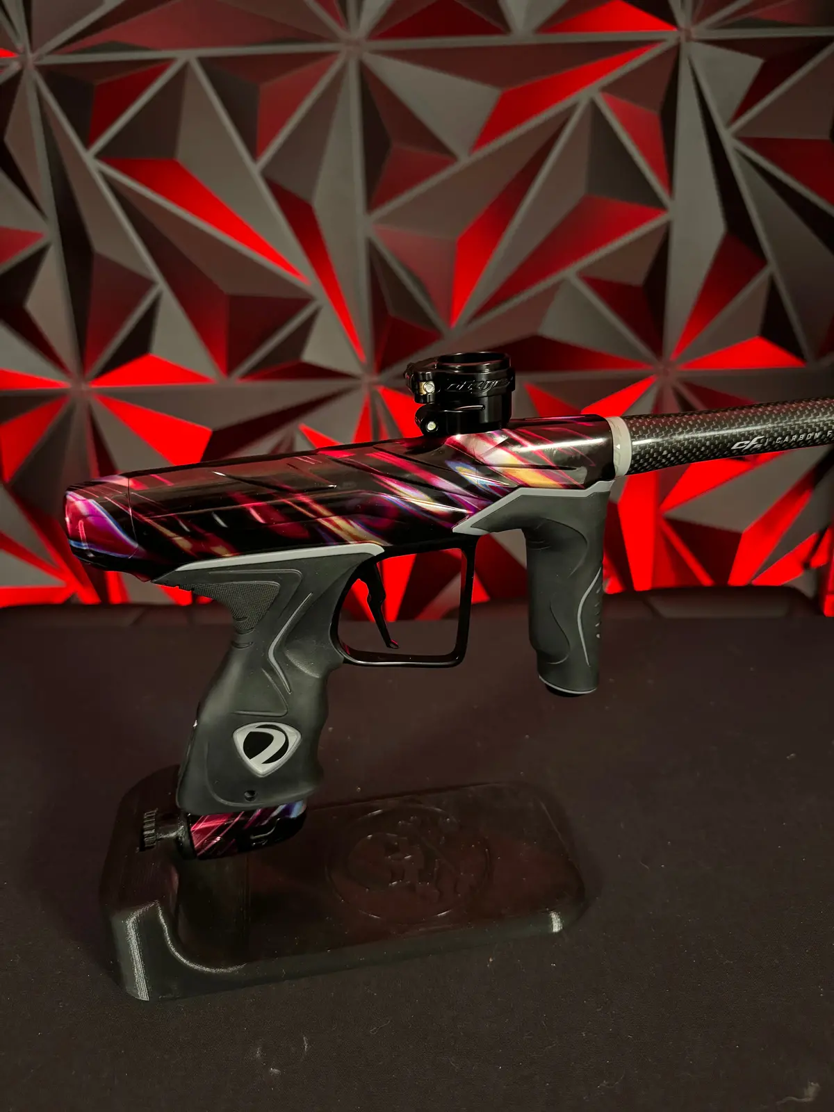 Used Dye Dls Paintball Marker - Pga Blurred W/ 3 Cf-S Backs & V2 Bolt Upgrade 1