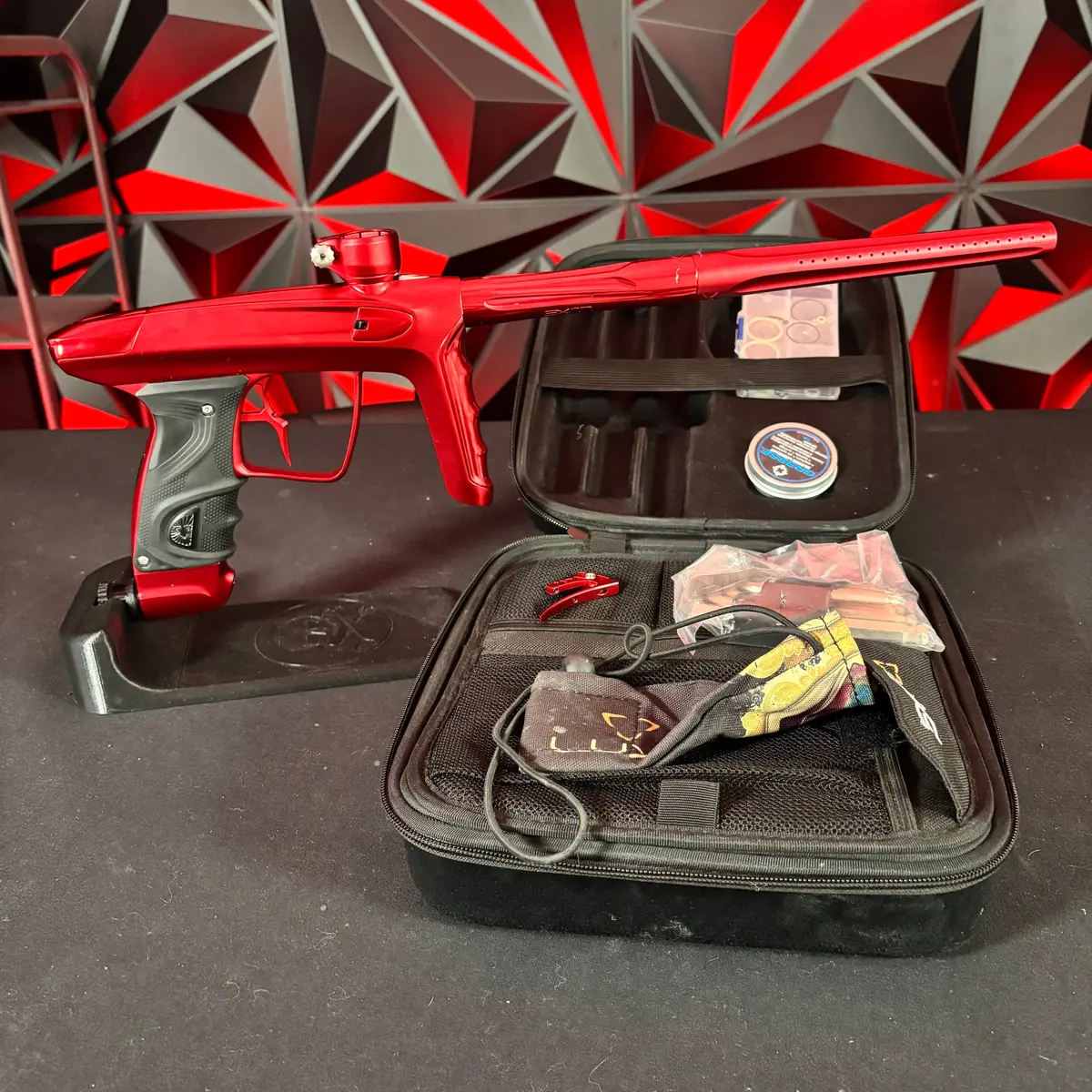 Used Dlx Tm40 Paintball Gun - Dust Red/Pol Red 1