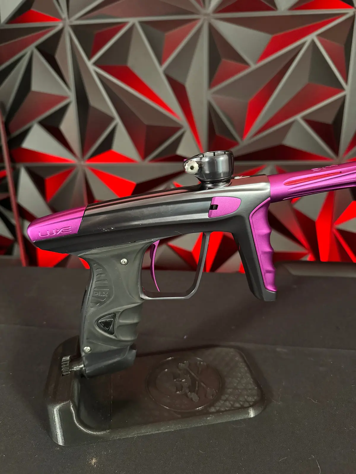 Used Dlx Luxe X Paintball Gun - Pewter/Purple 1