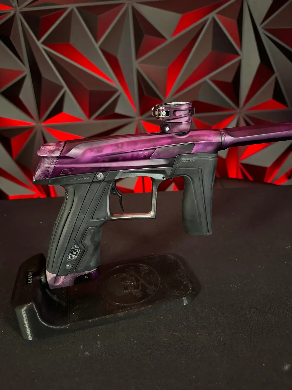 Used Planet Eclipse Cs1 Paintball Gun - Dust Purple Acid Wash 1