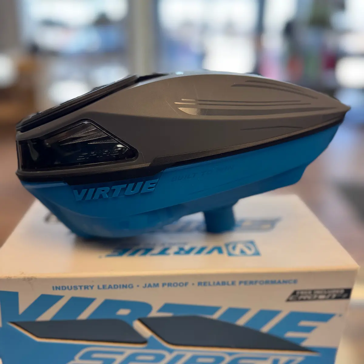 Virtue Spire 5 Paintball Loader - Deep Ocean W/ Smoke Windows 1