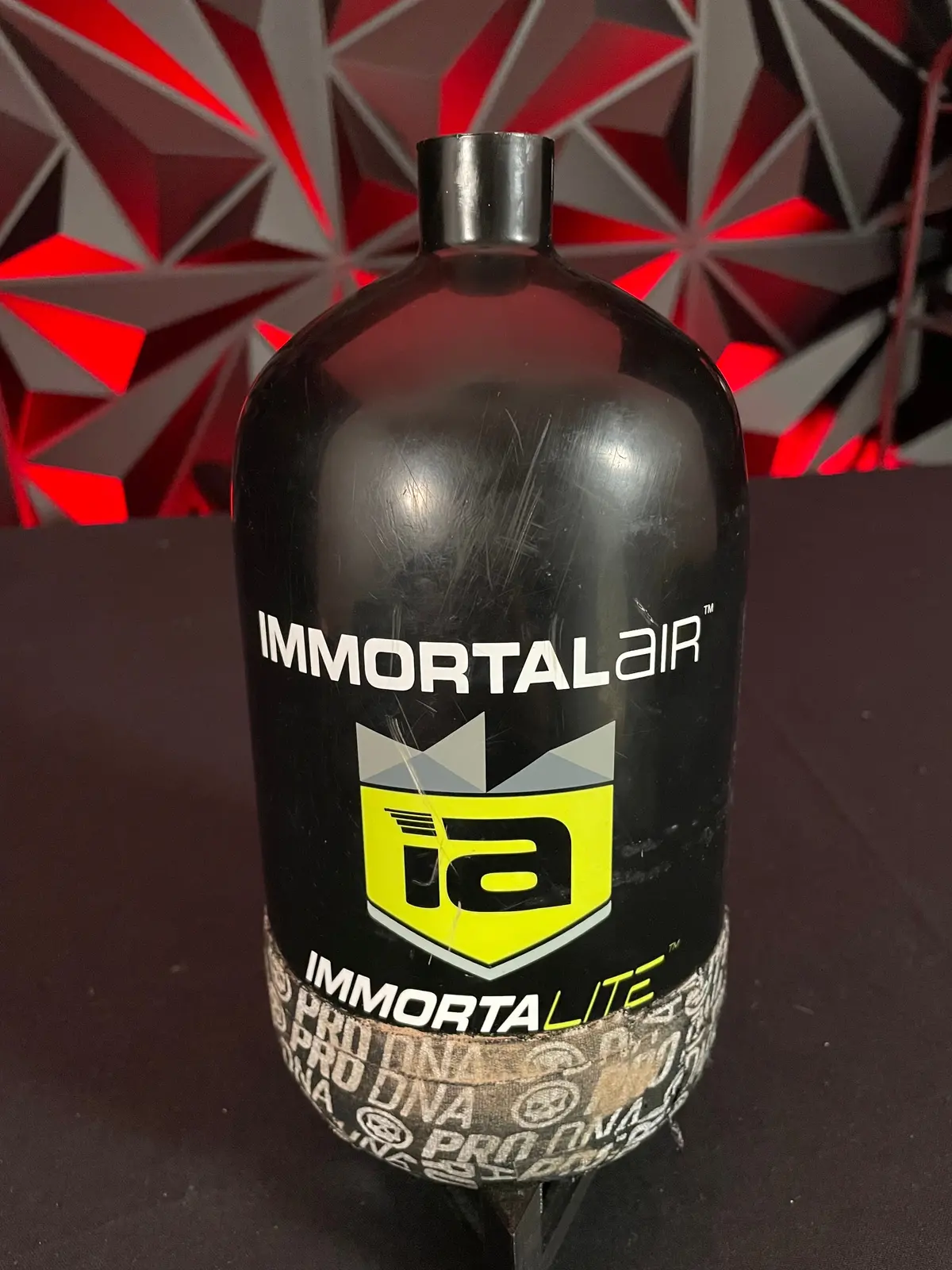 Used Immortal Air 77/4500 (1.26L) Paintball Tank - Black - Bottle Only 1