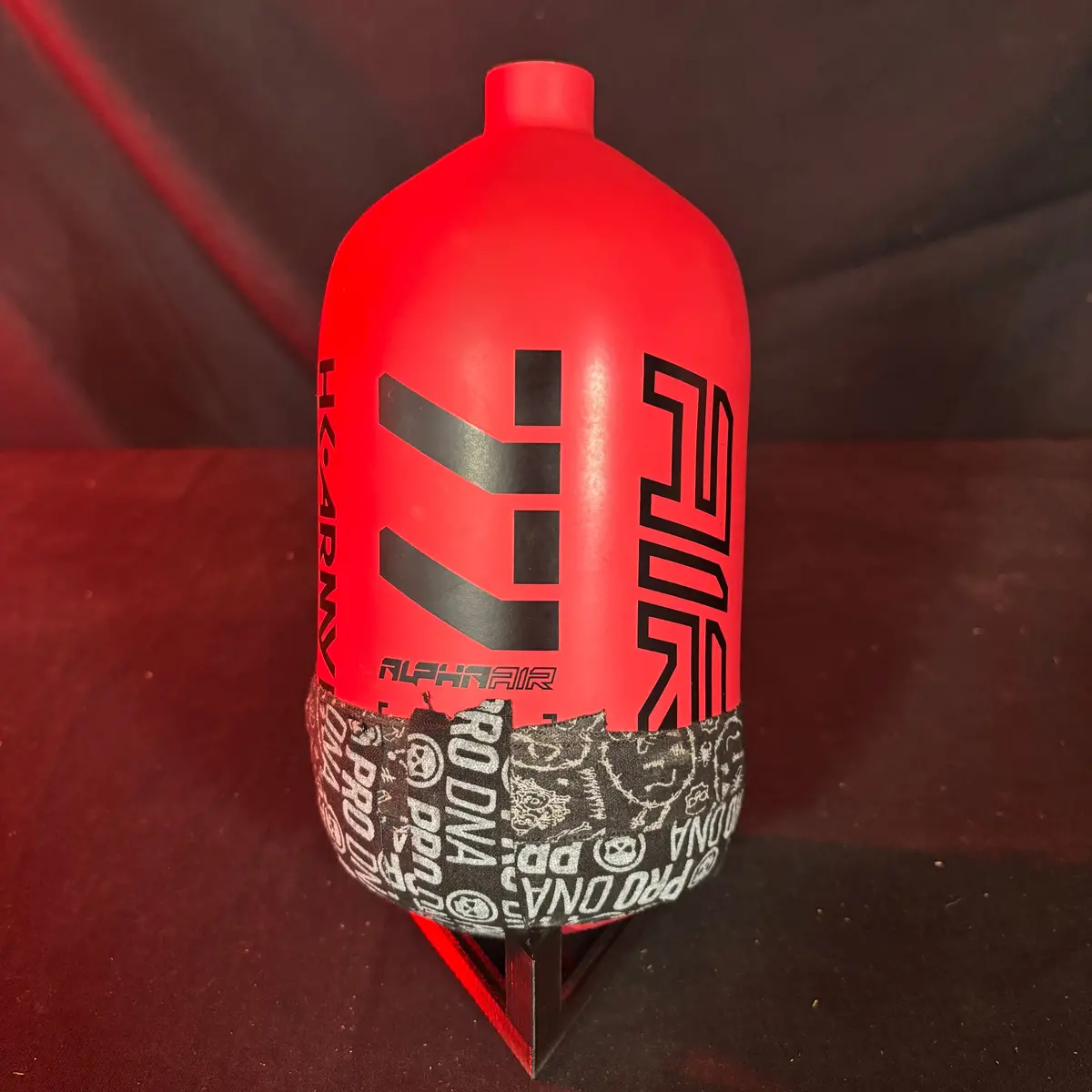 Used Hk Army Alpha Air 77/4500 Paintball Tank - Red 1