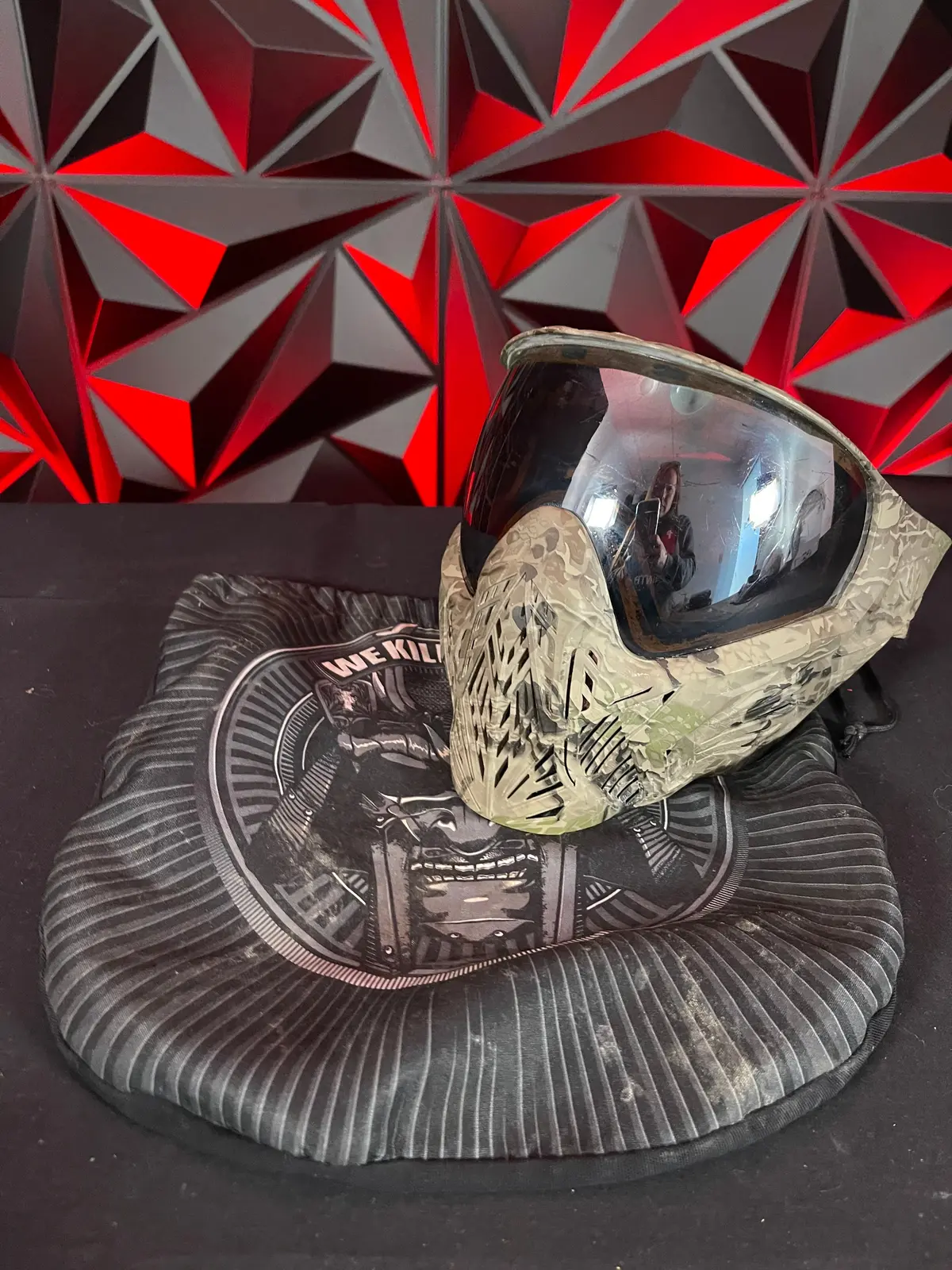 Used Bunker Kings Cmd Paintball Mask - Highland Camo 1