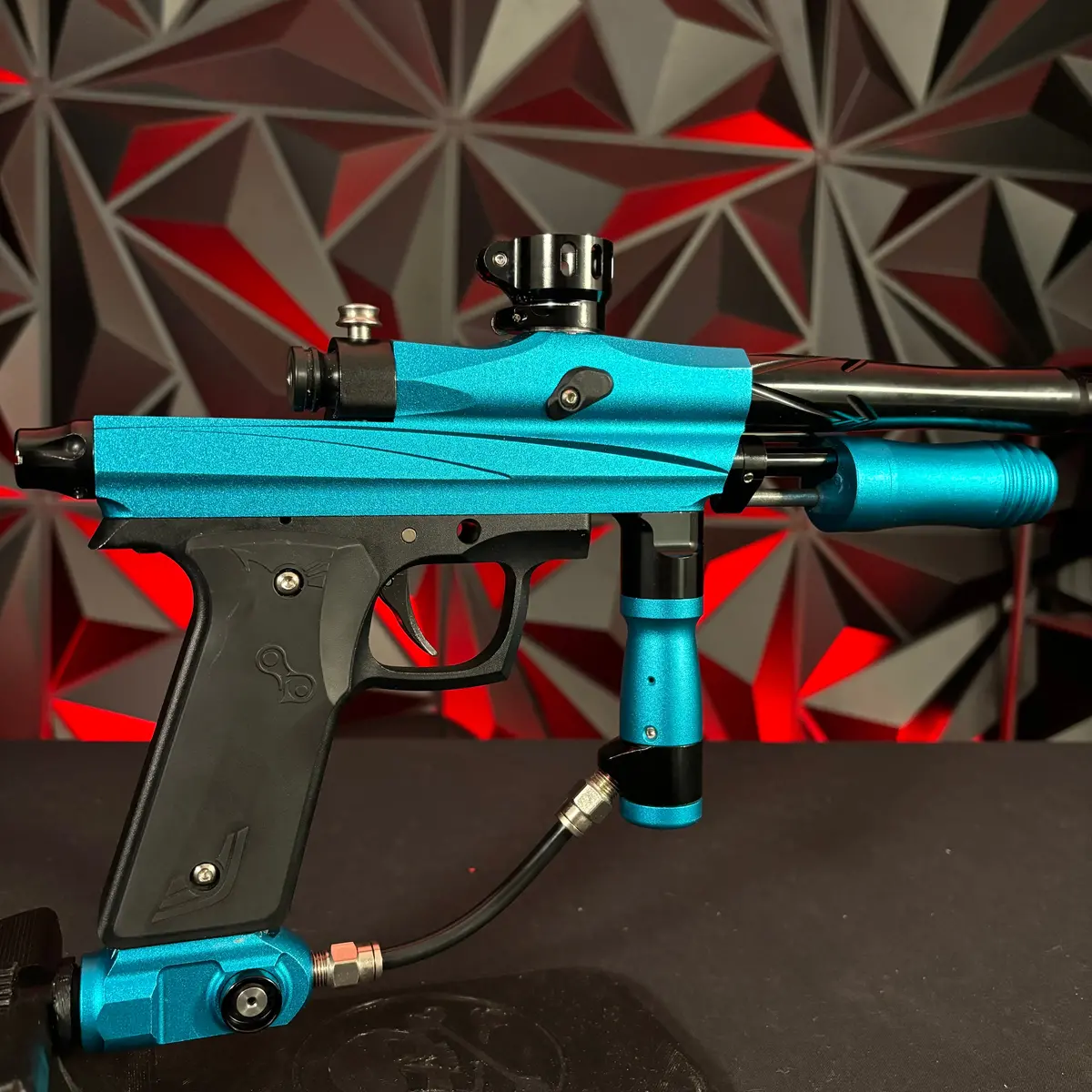 Used Azodin Kcp+ Pump Paintball Gun - Teal/Black 1