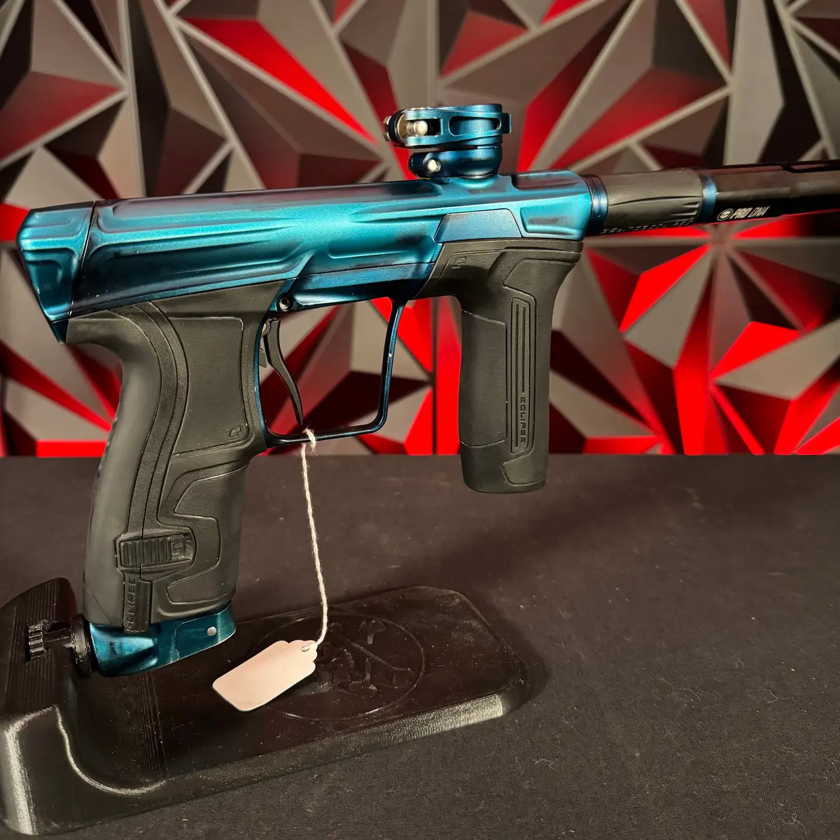 Used Planet Eclipse Cs2 Paintball Gun - Black/Blue Acid Wash W/ 2 Fl Backs And Scythe Trigger 2