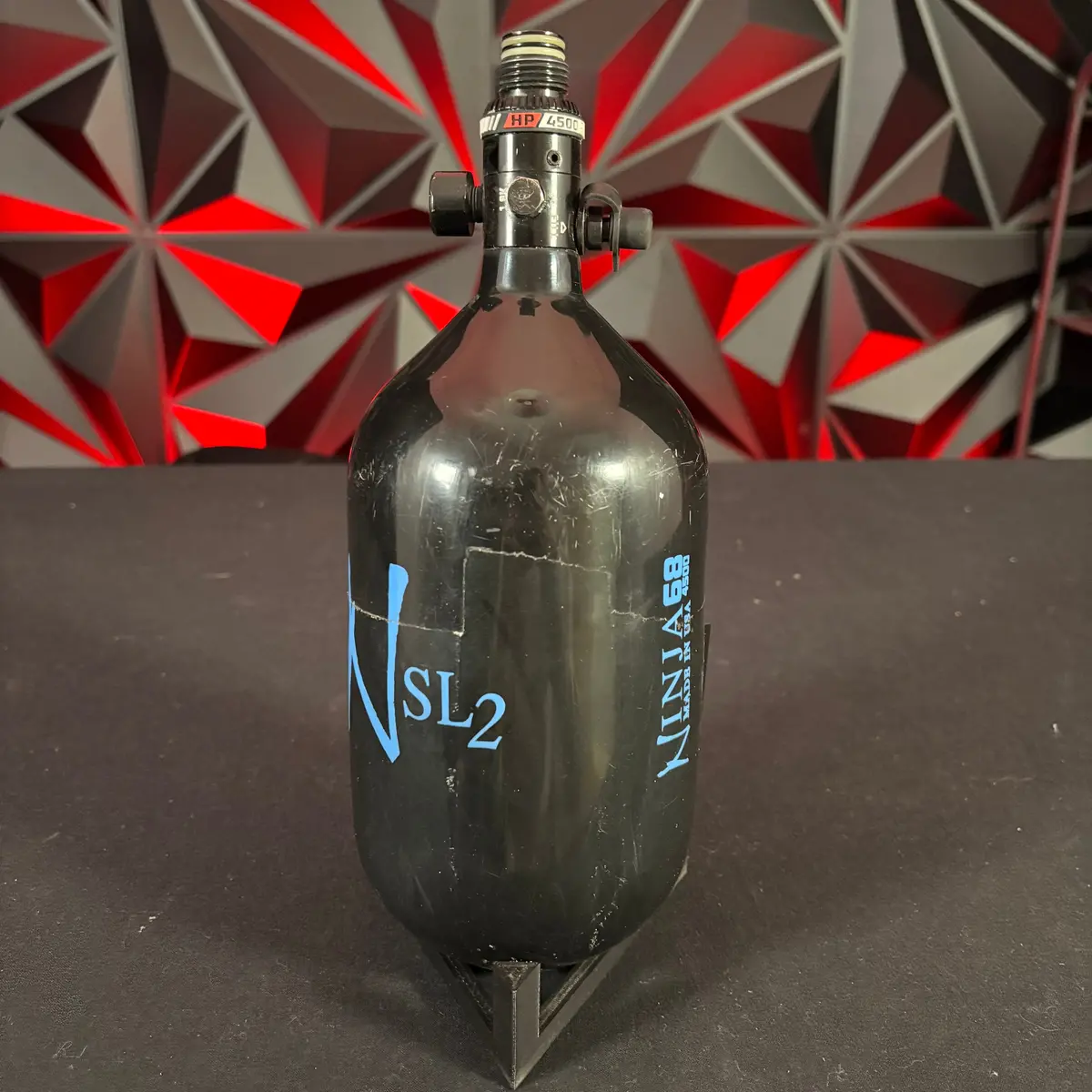 Used Ninja Sl2 68/4500 Paintball Tank - Black/Blue 1