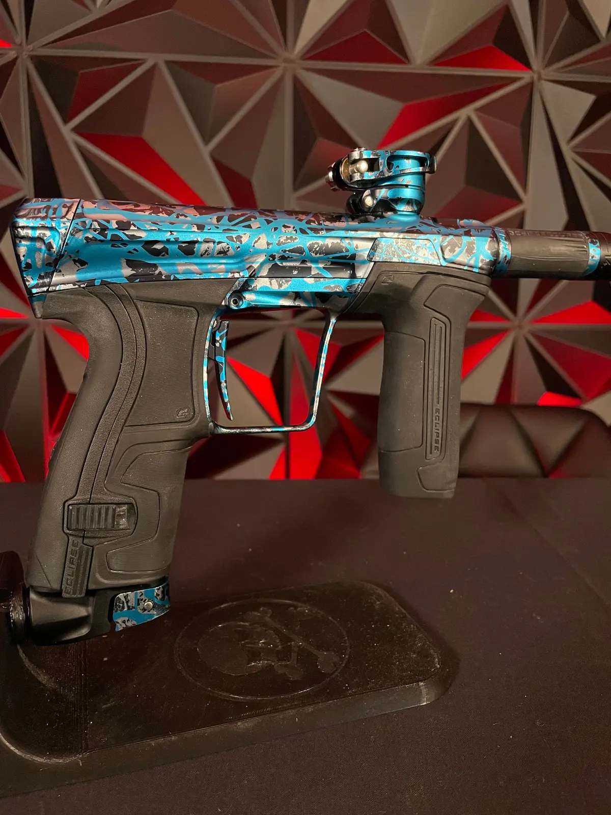 Used Planet Eclipse Cs2 Paintball Gun - Dust Blue Shock Splash 1