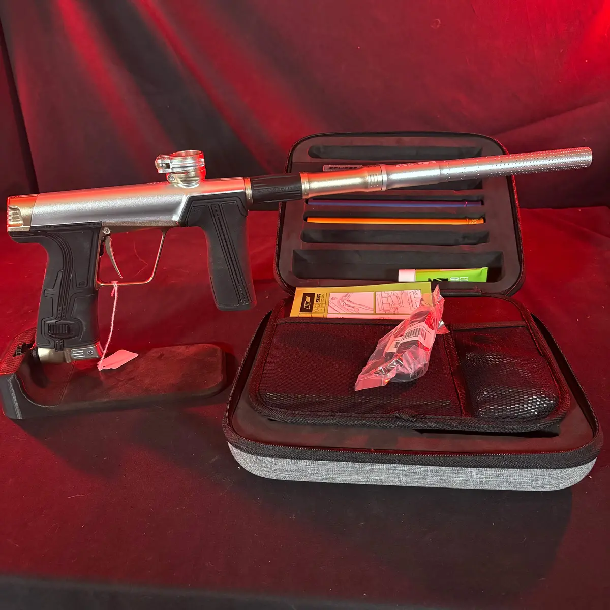 Used Planet Eclipse Cs3 Pro Paintball Gun - Silver/Sandstone 1