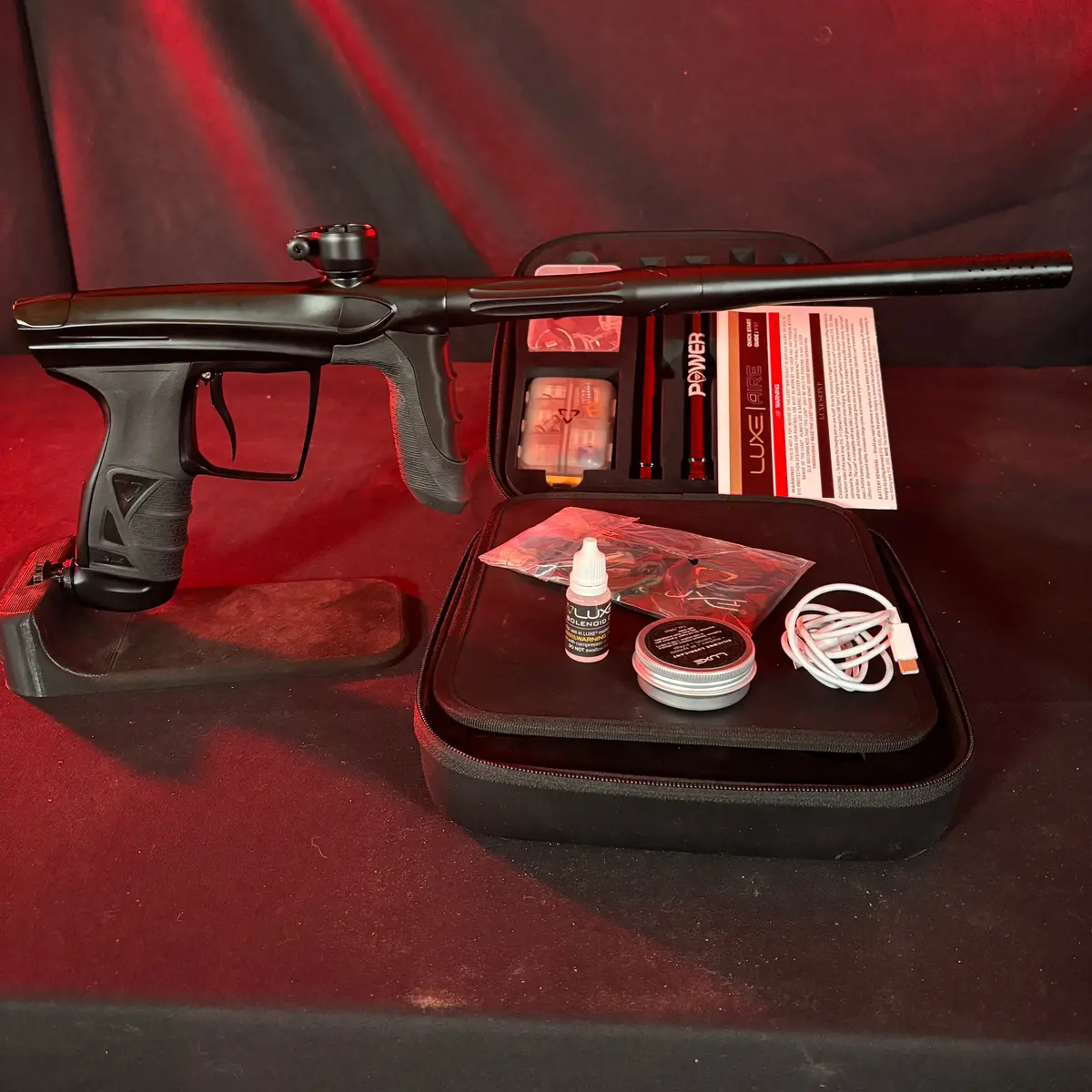 Used Dlx Luxe Aire Paintball Gun - Dust Black 1