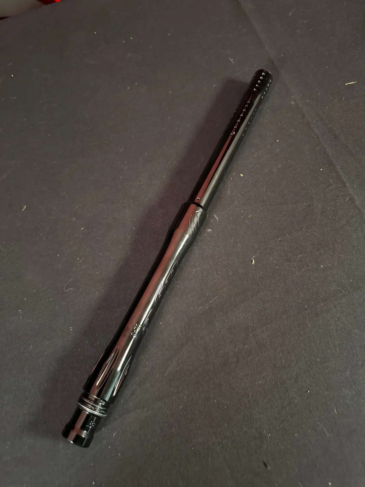 Used Dye Ul-S Paintball Barrel - Autococker Threaded - Polished Black 1